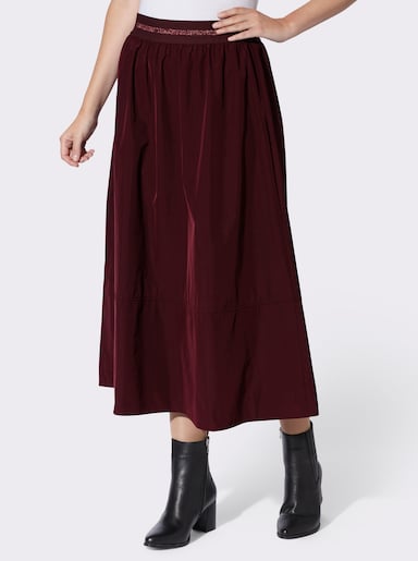 heine Comfortrok met zijzakken - bordeaux