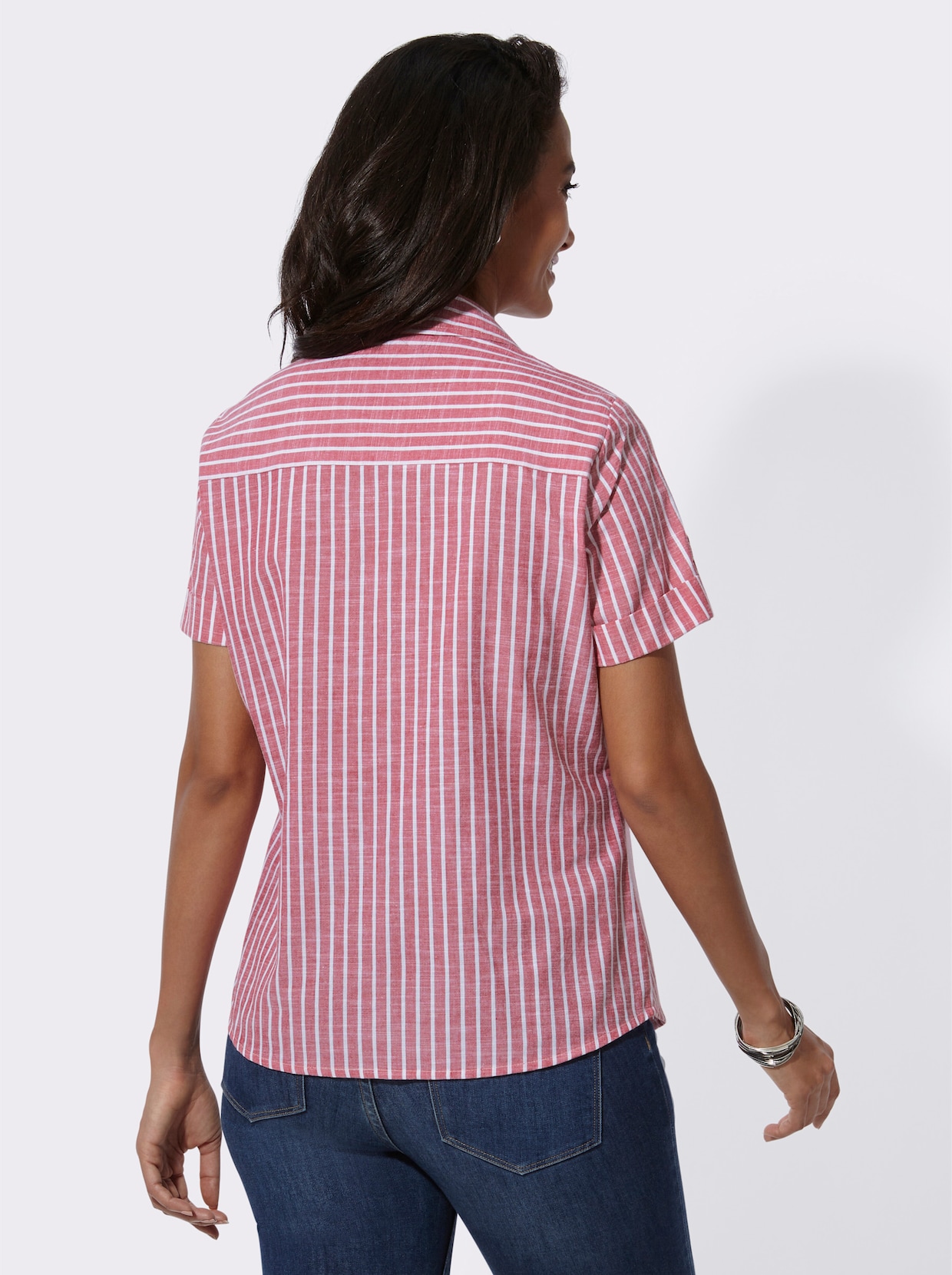 Gestreepte blouse - rood gestreept