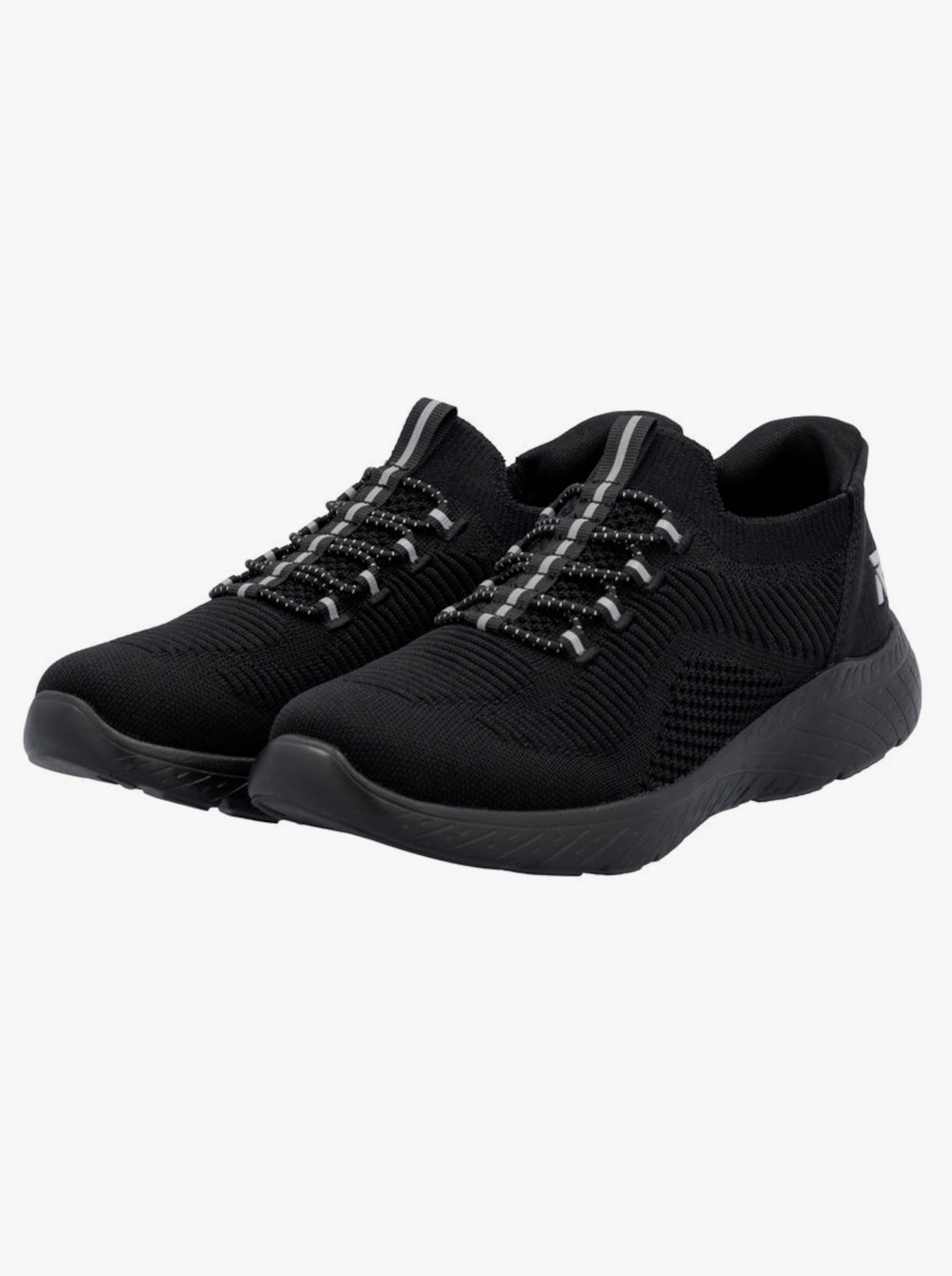 Rieker Slipper mit trittdämpfender Sohle - schwarz