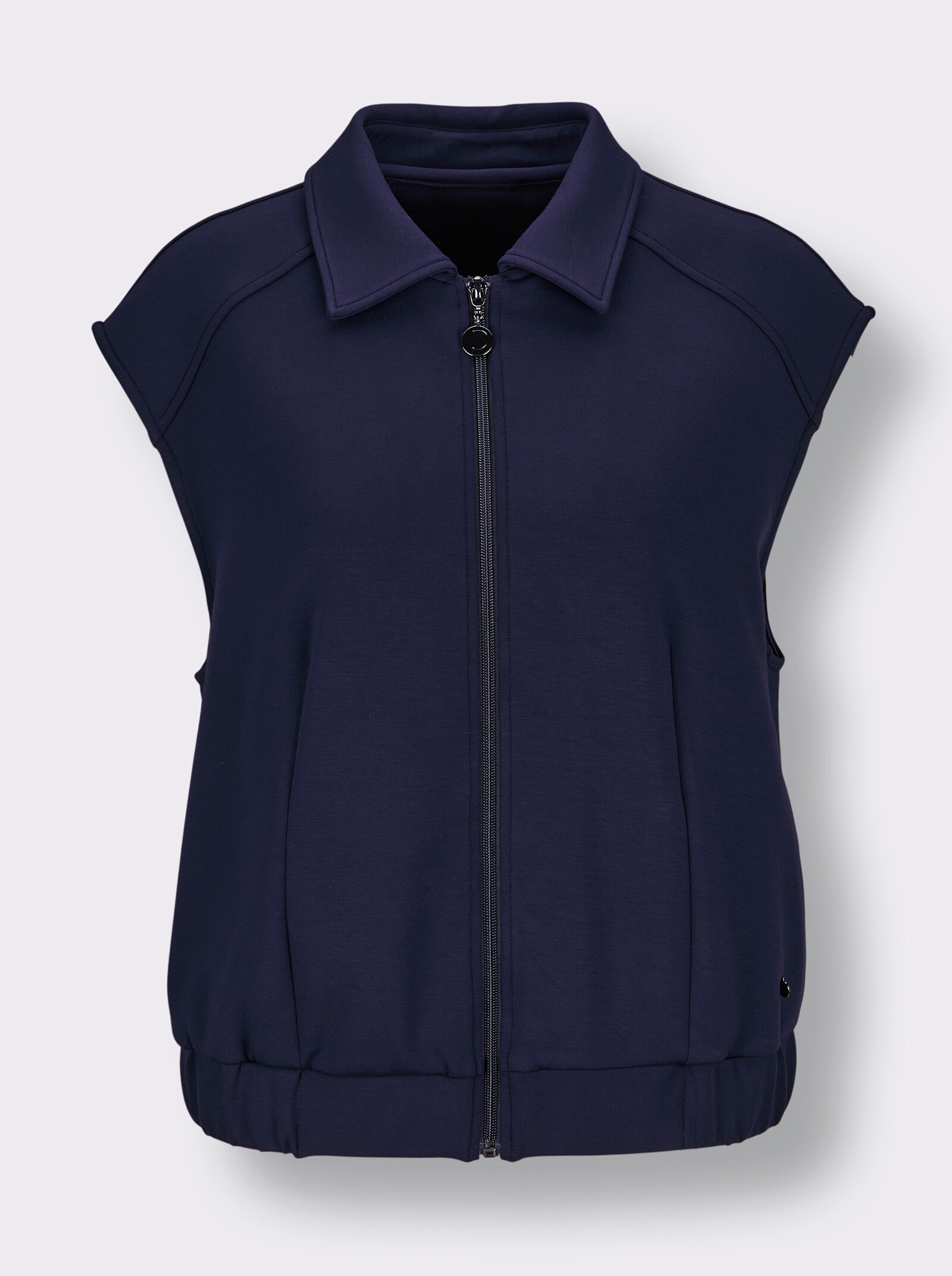 CREATION L PREMIUM Shirtweste in knitterarmer Qualität - marine