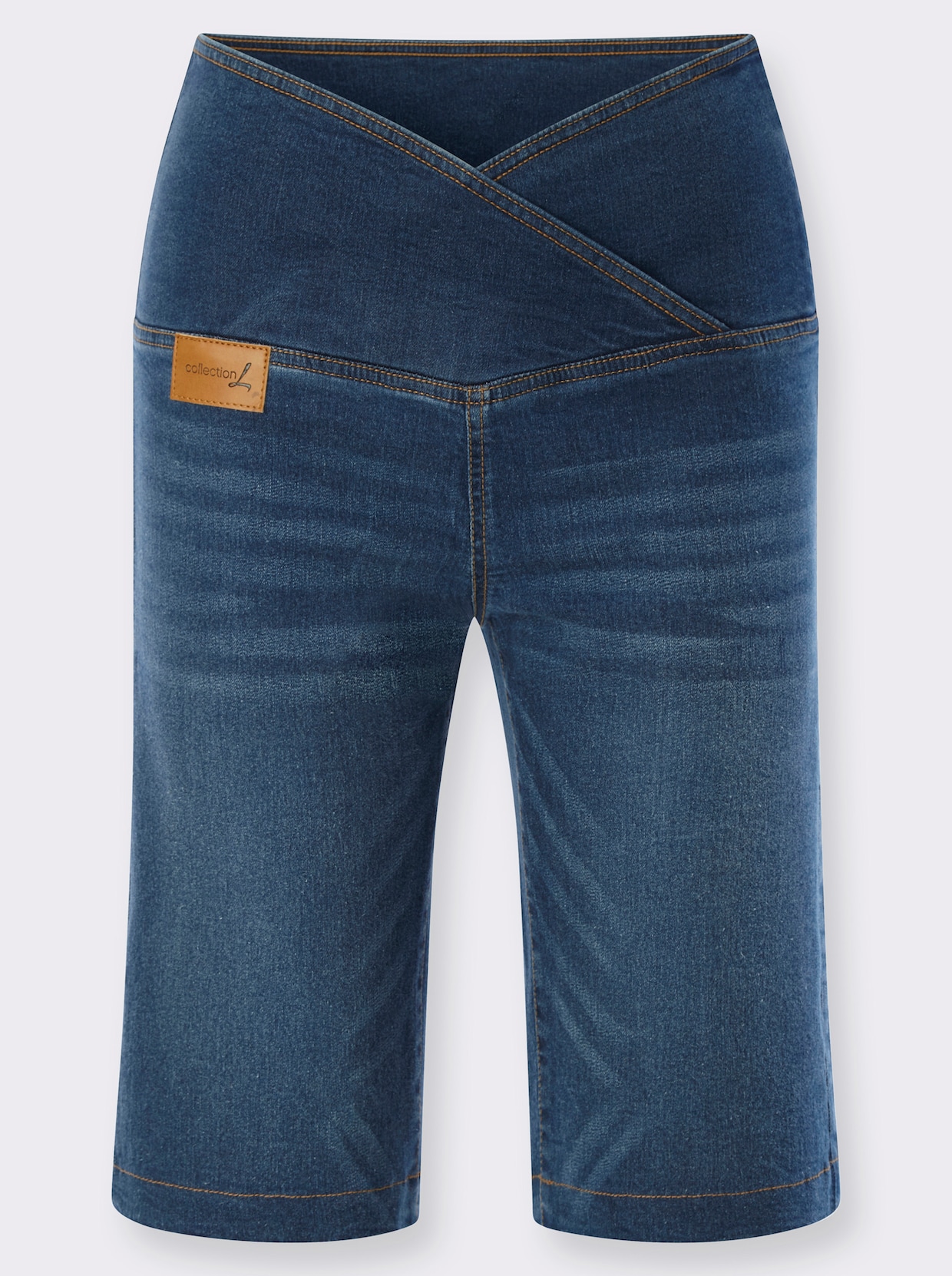Jeansbermudas - blue-stone-washed