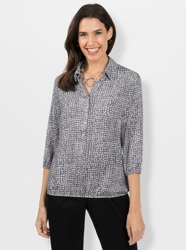 Blouse - zwart/wit geprint