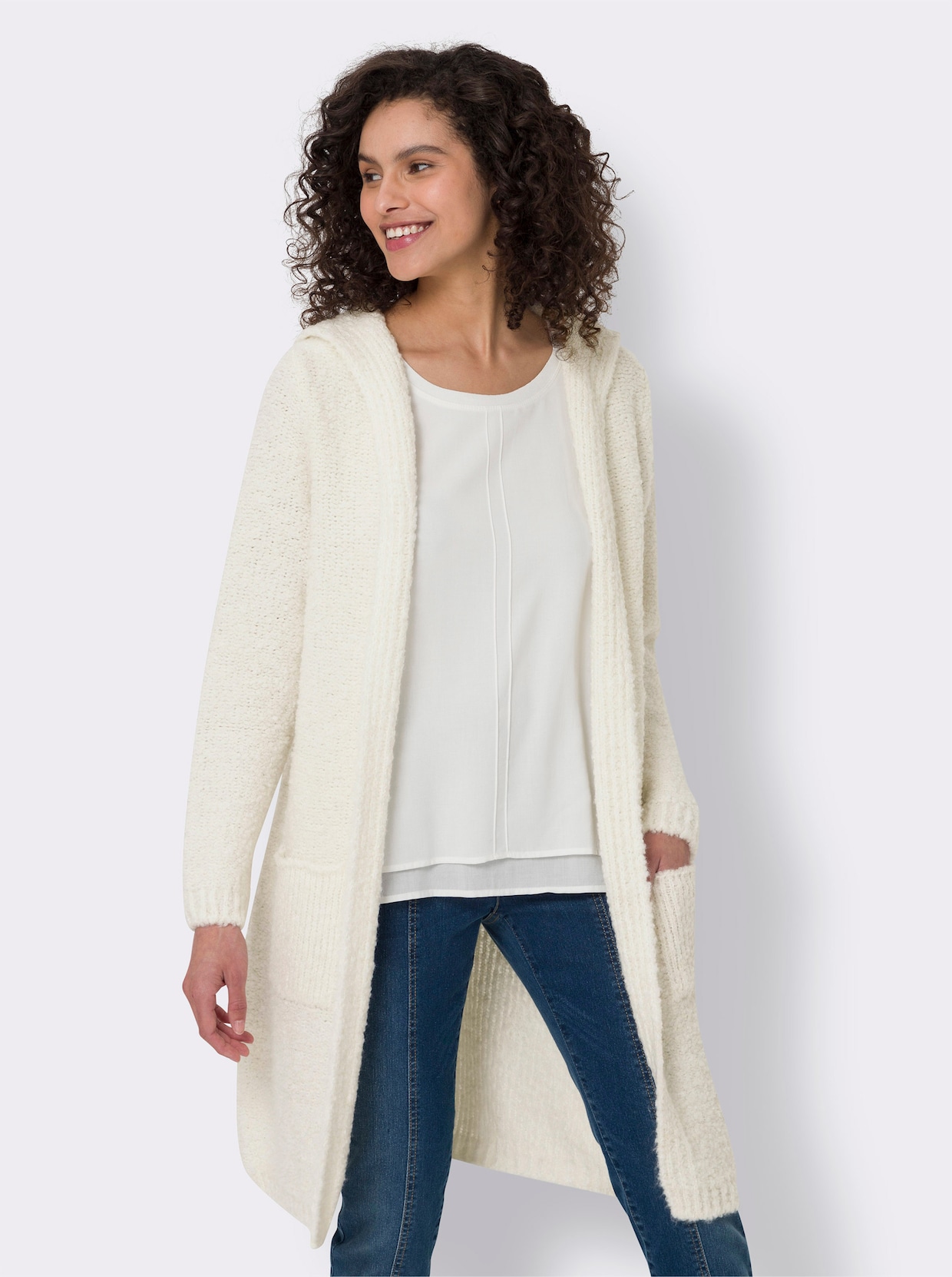 heine Strickjacke - ecru