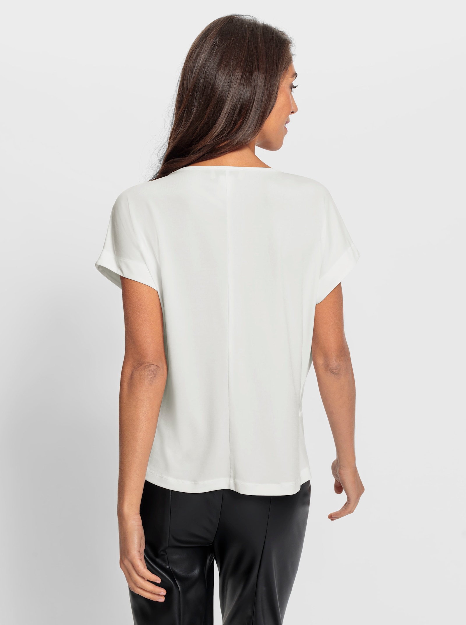 heine Wickelshirt mit Knotendetail - champagner