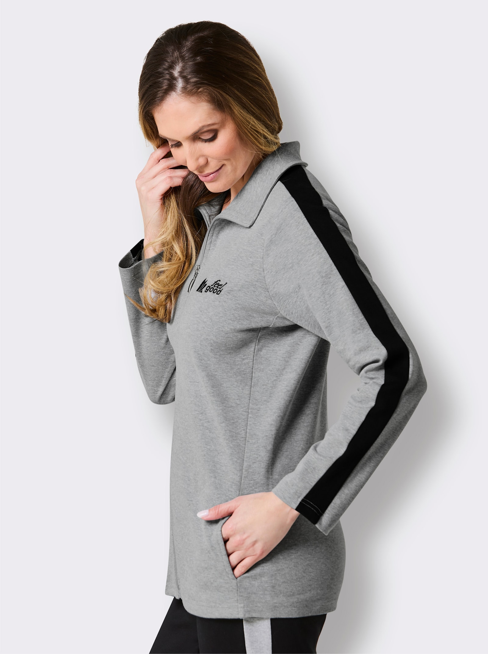 feel good Jack - grijs-zwart gemêleerd