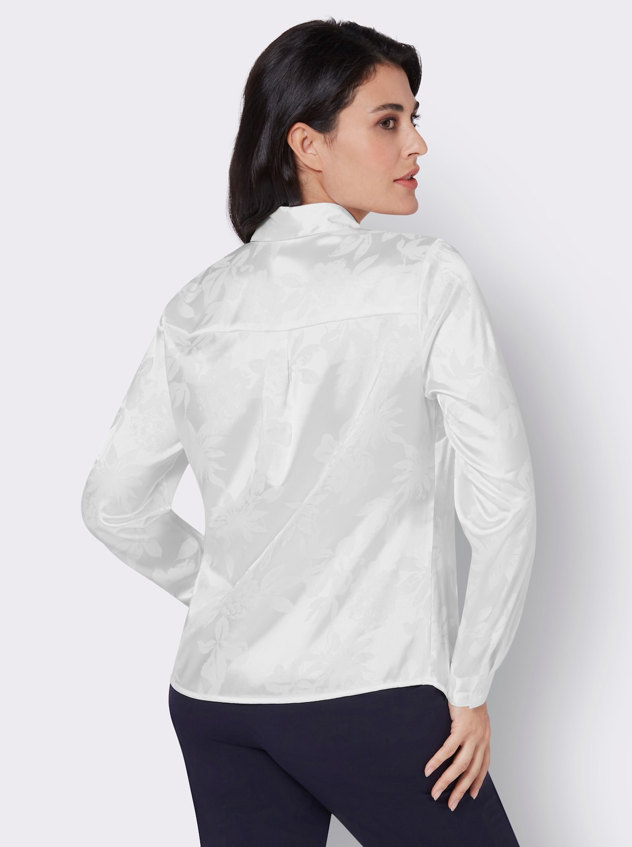Overhemdblouse - ecru