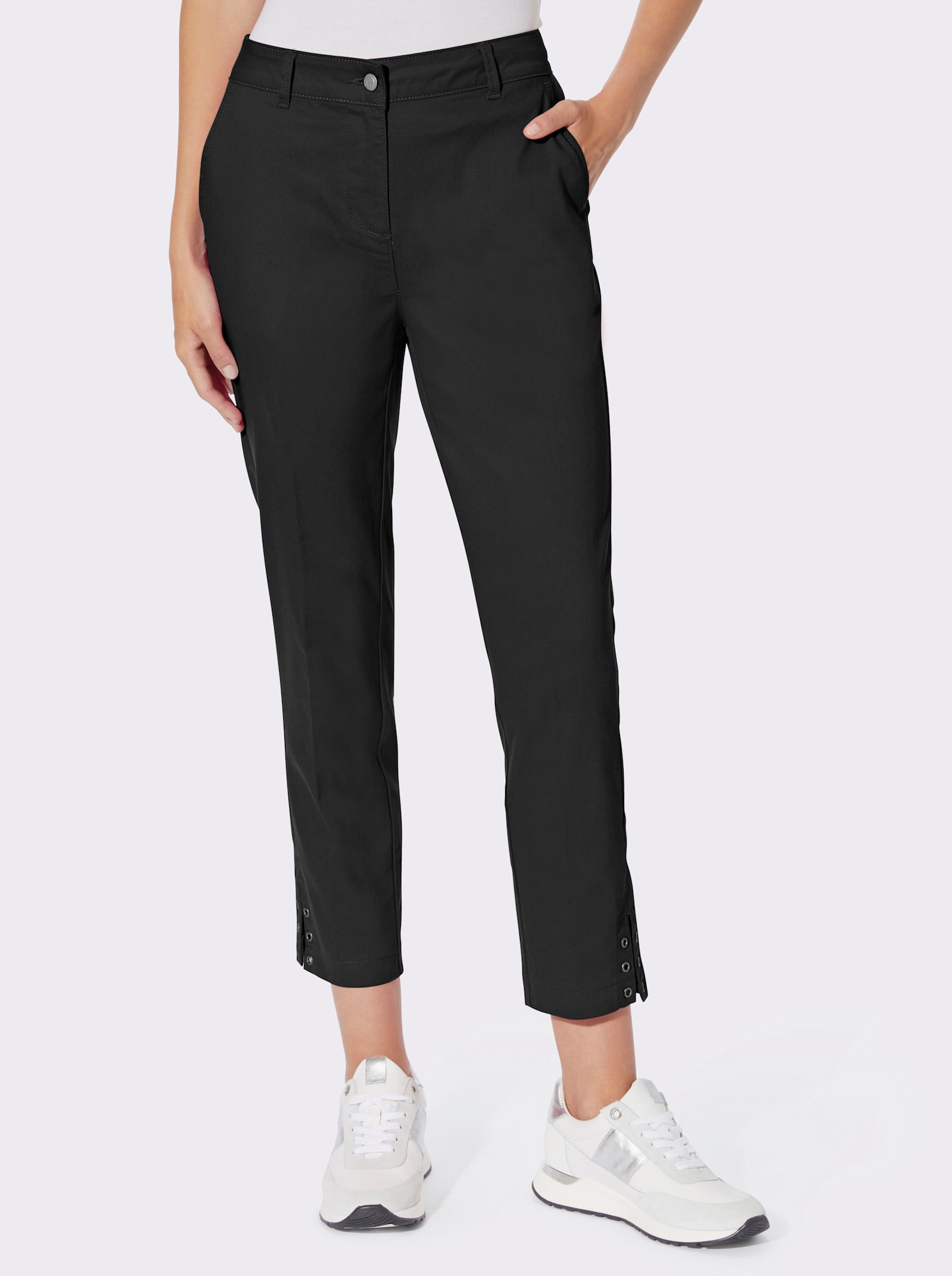 heine Pantalon 7/8 avec passants - noir
