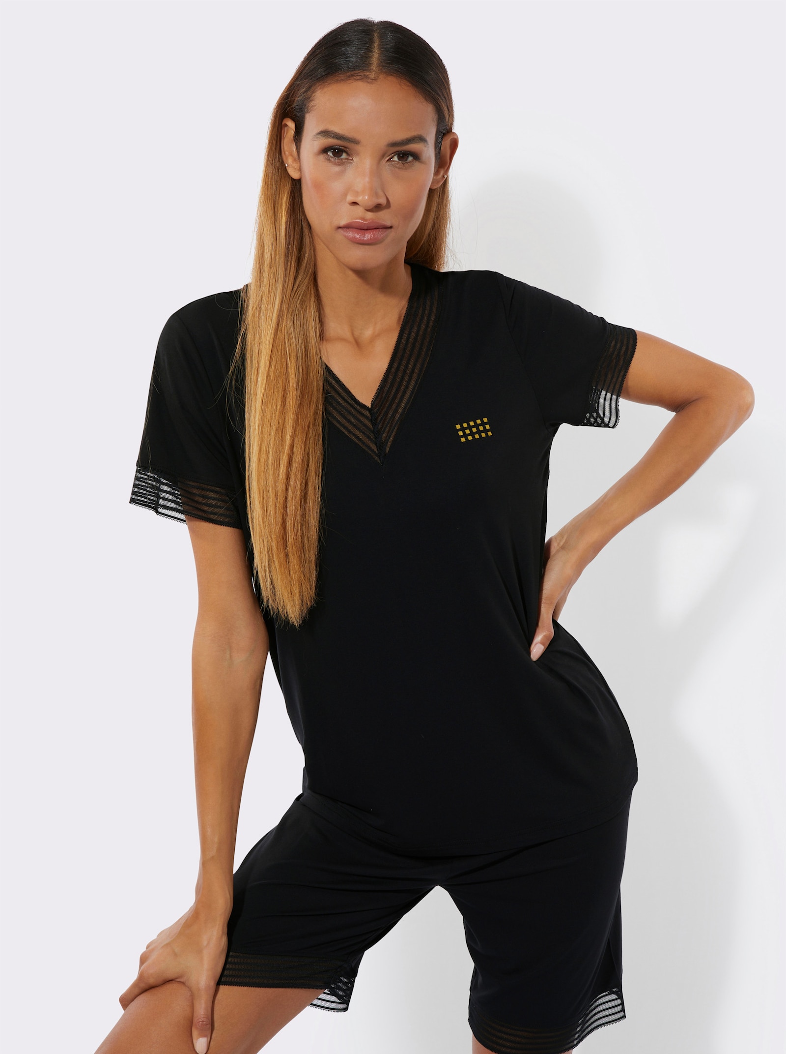 wäschepur Pyjama court - noir