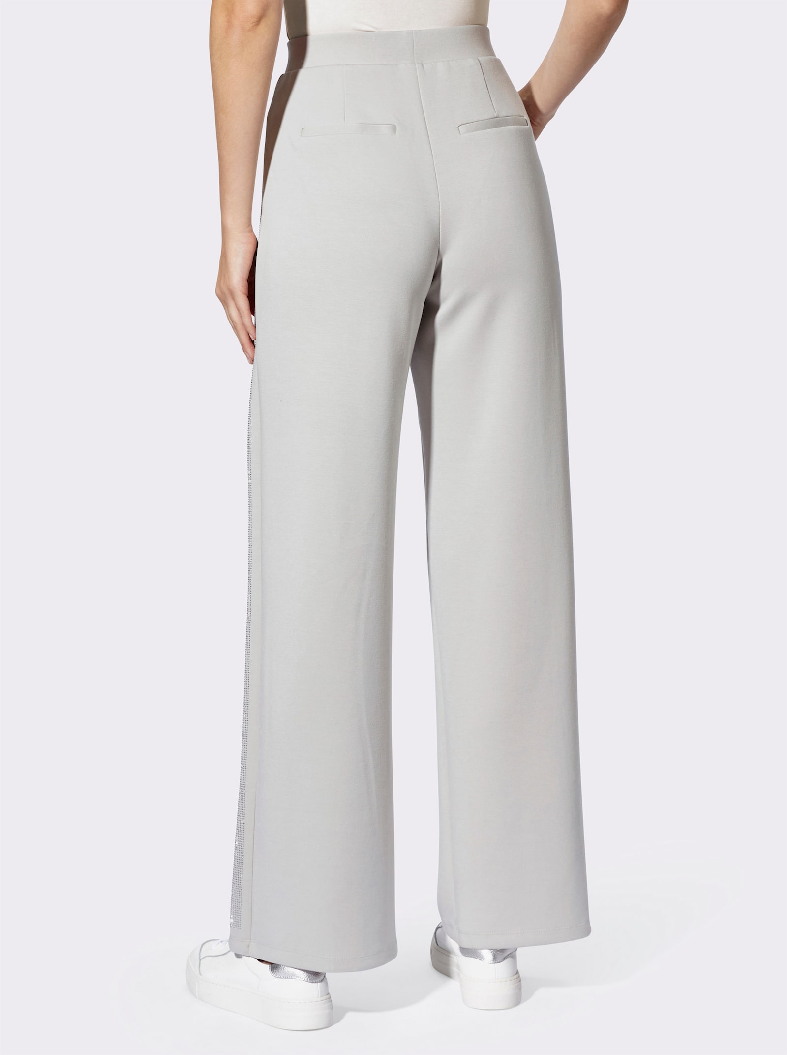 heine Schlupfhose mit Glitzersteinchen - hellgrau