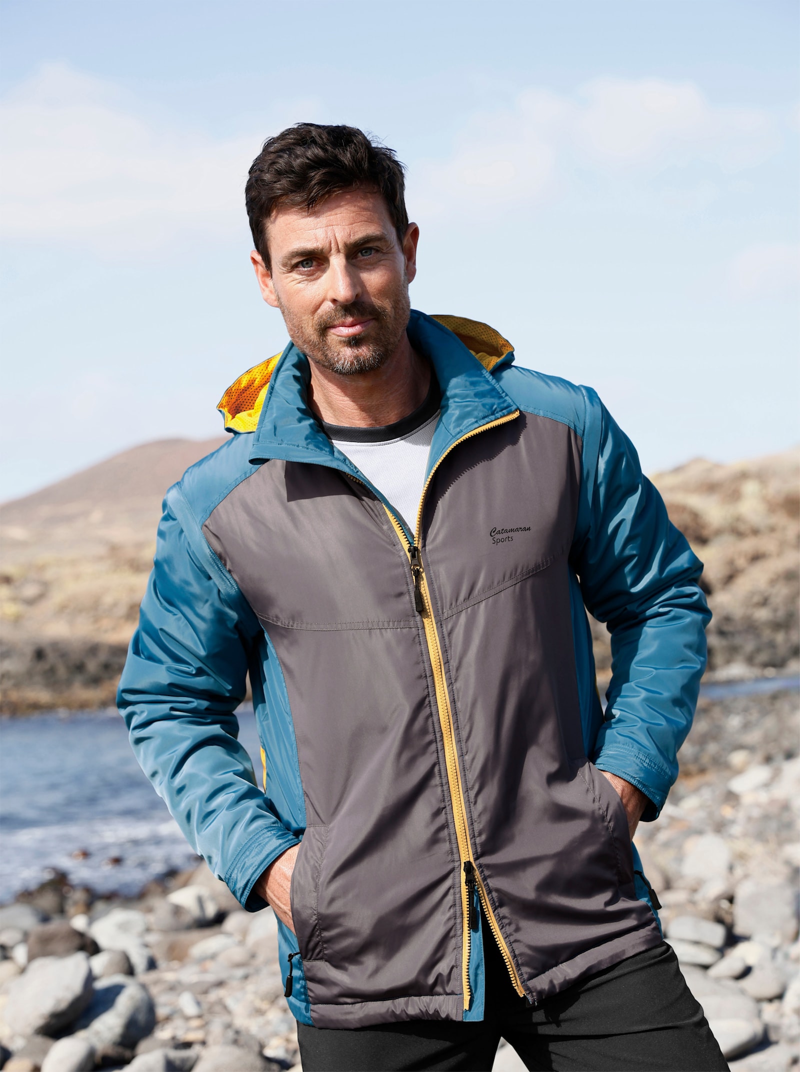 Catamaran Sports Funktionsjacke mit abzippbaren Ärmeln - topas