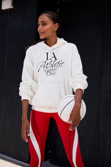 LASCANA ACTIVE Kapuzenpullover - weiß