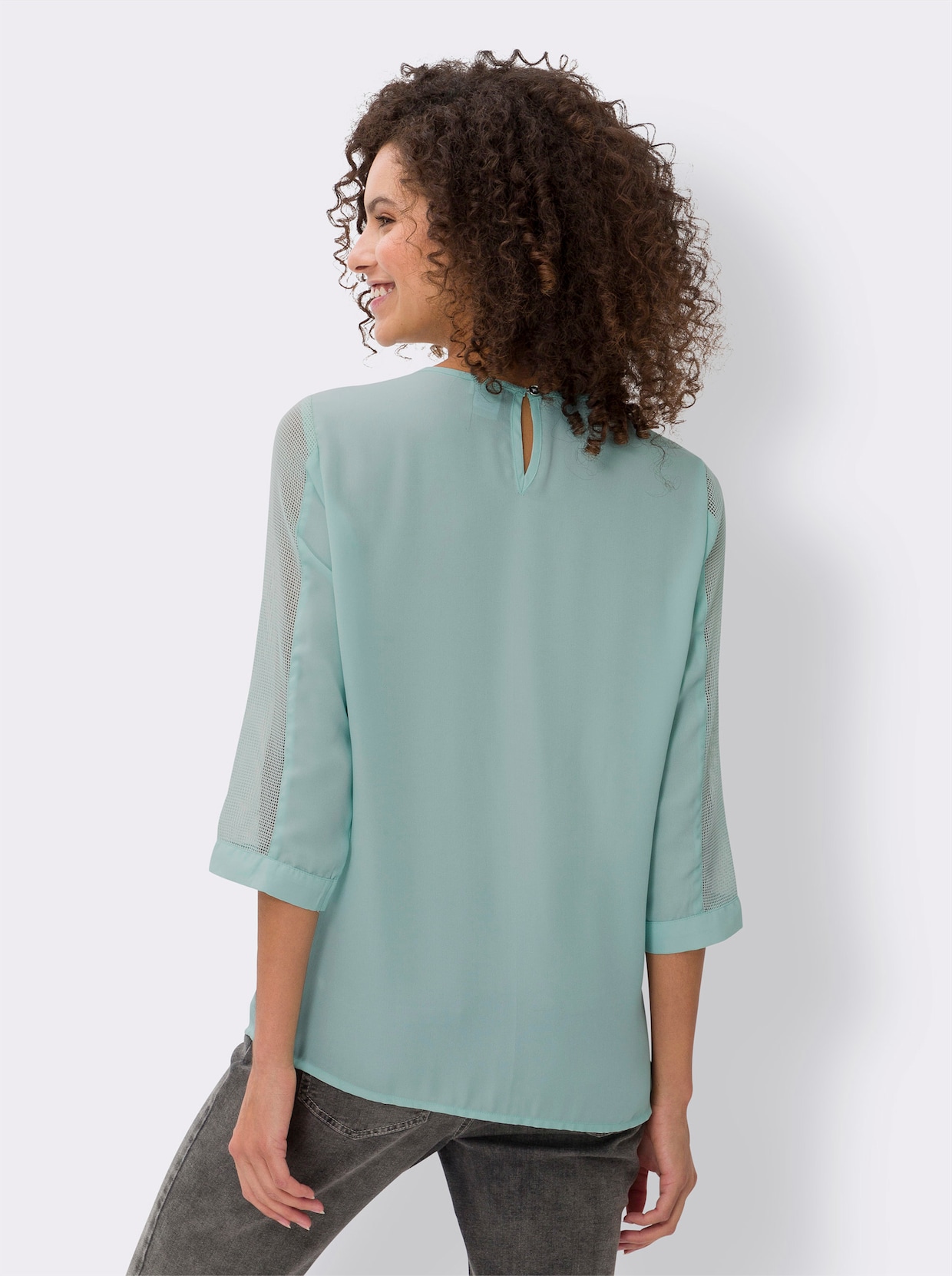 heine 2-in-1-blouse - kalkmint