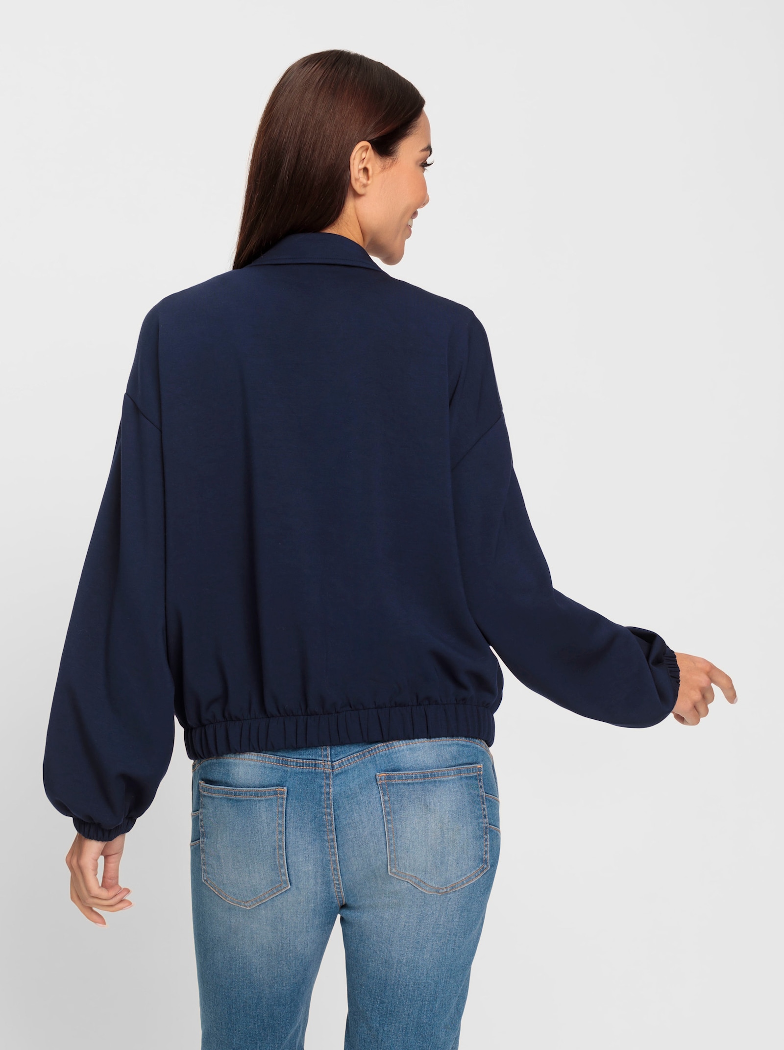 heine Veste sweat avec poches gonflantes - marine