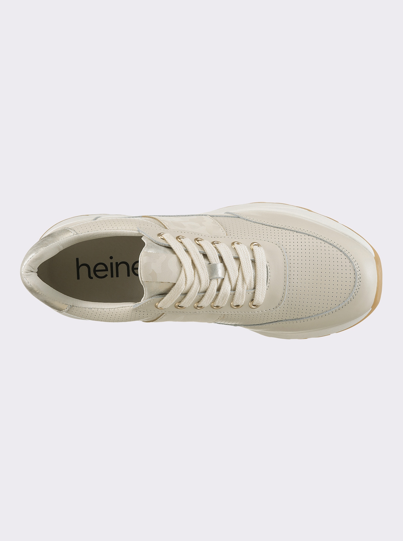 heine Sneaker - creme-goldfarben