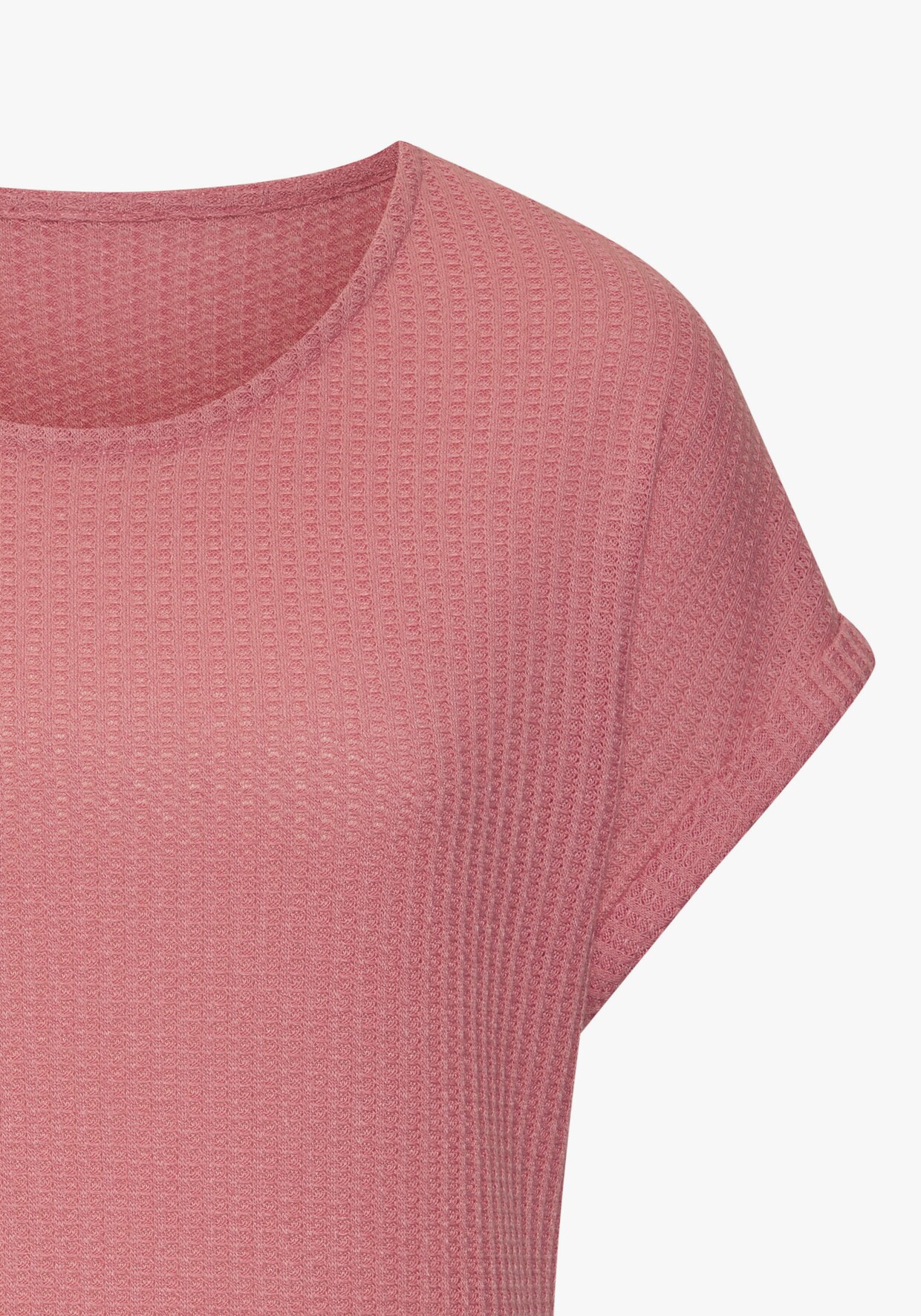 Vivance Shirt met korte mouwen - bessenrood, taupe