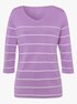 Pullover - lavendel-geringelt