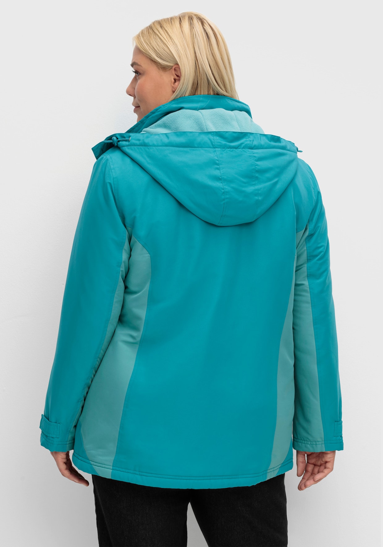 Funktionsjacke mit Fleece-Futter - petrol-wintertürkis