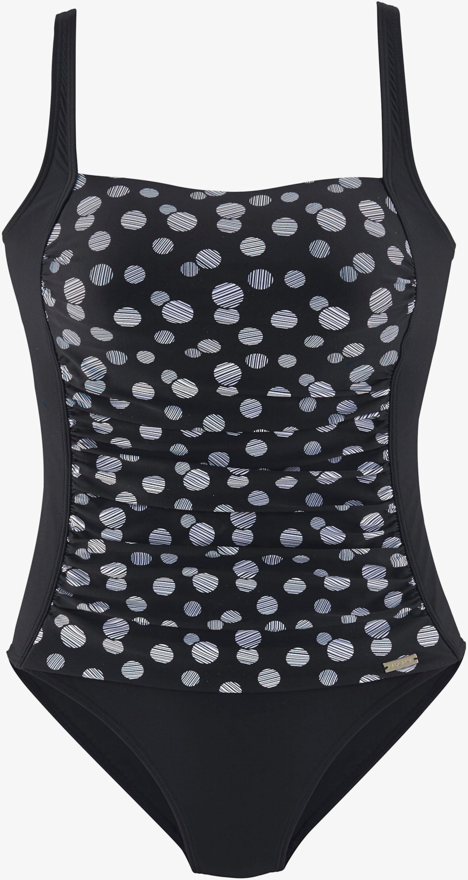 LASCANA Badeanzug - schwarz-weiss