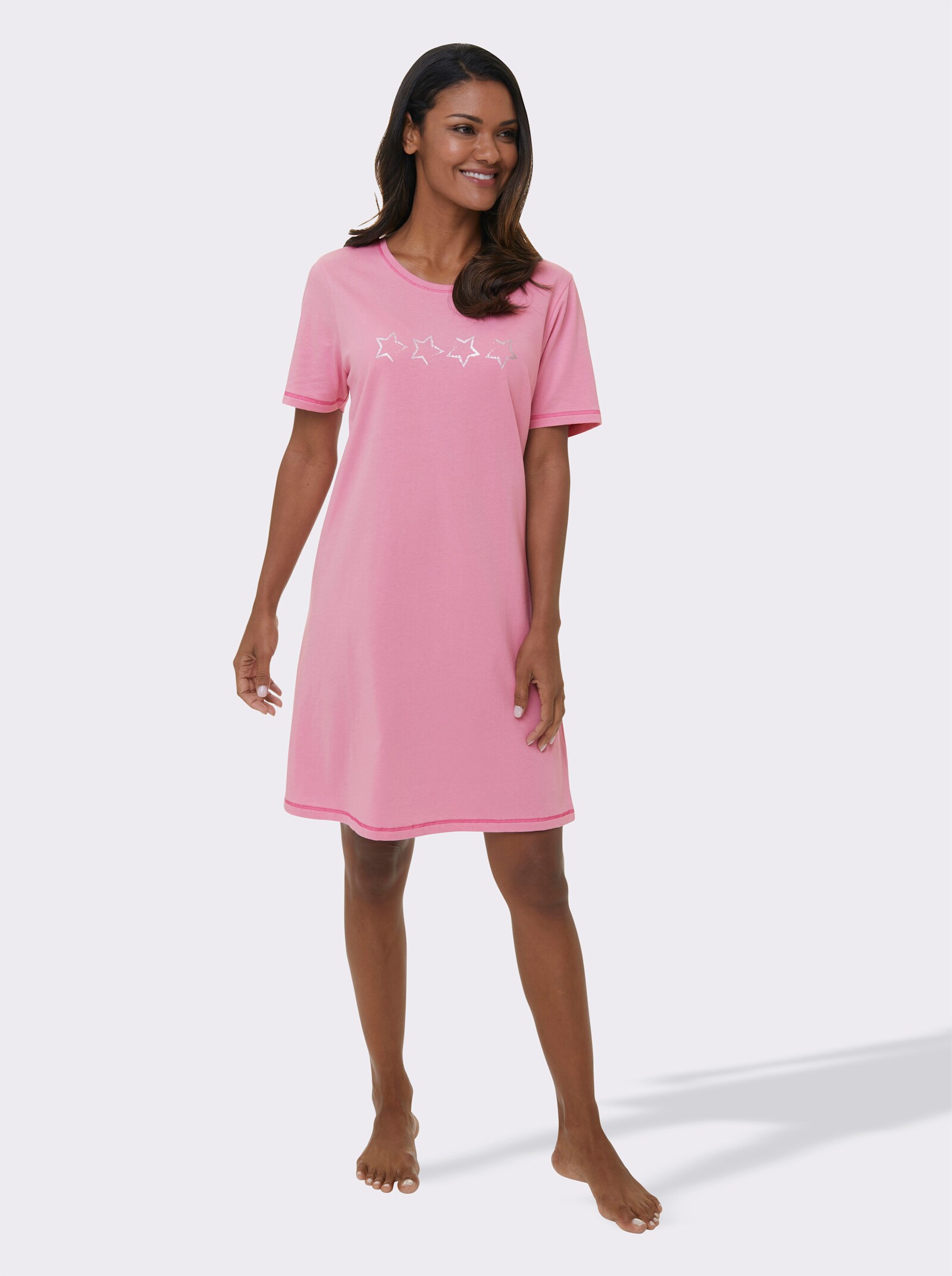 wäschepur Kurzarm Sleepshirts - erika + erika-gestreift