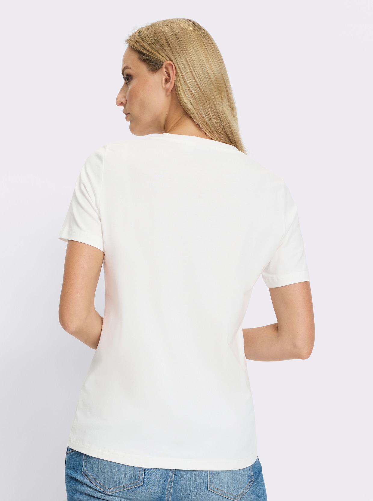 heine T-shirt à manches courtes - écru