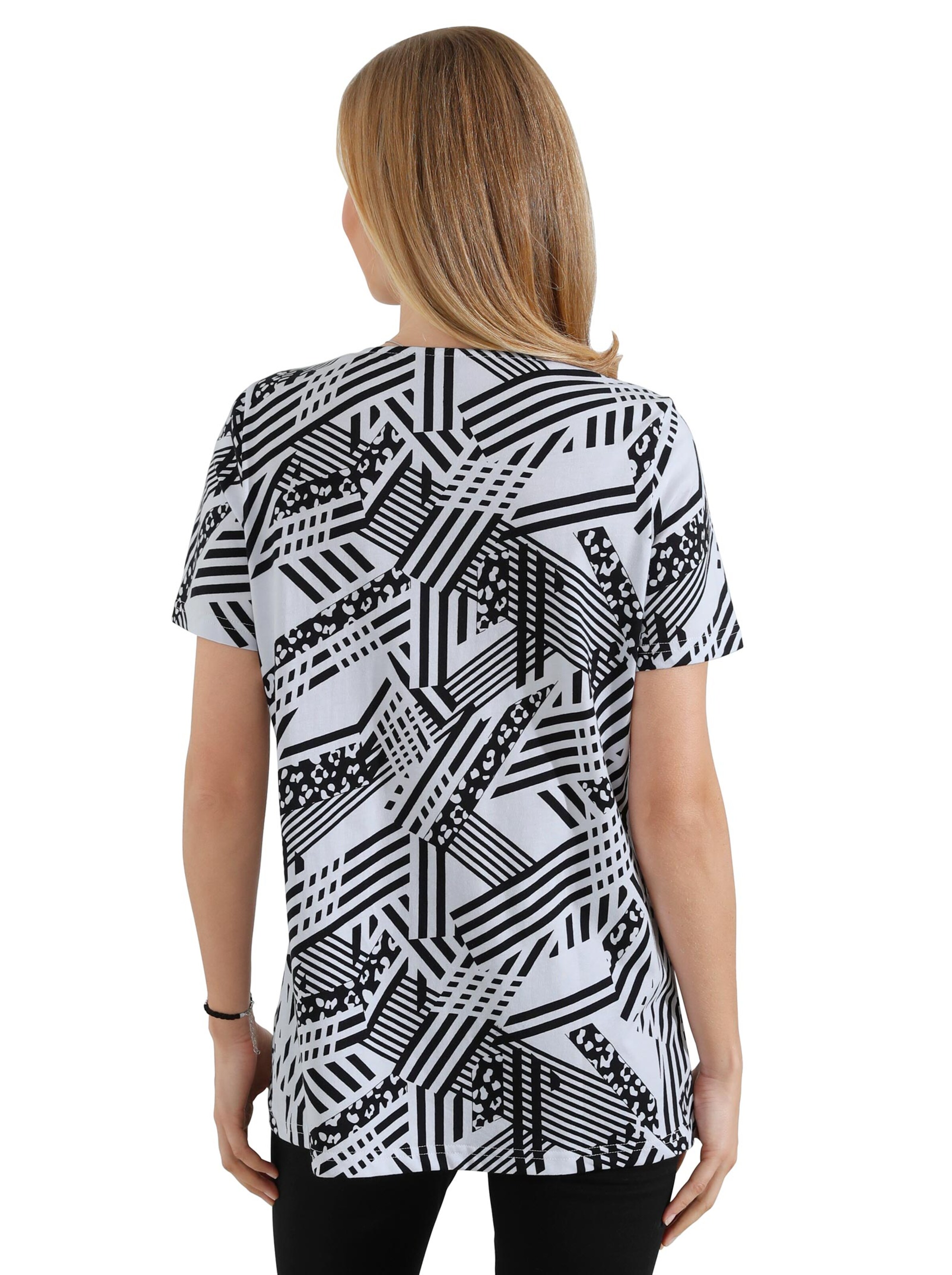 Shirt - weiß-gemustert