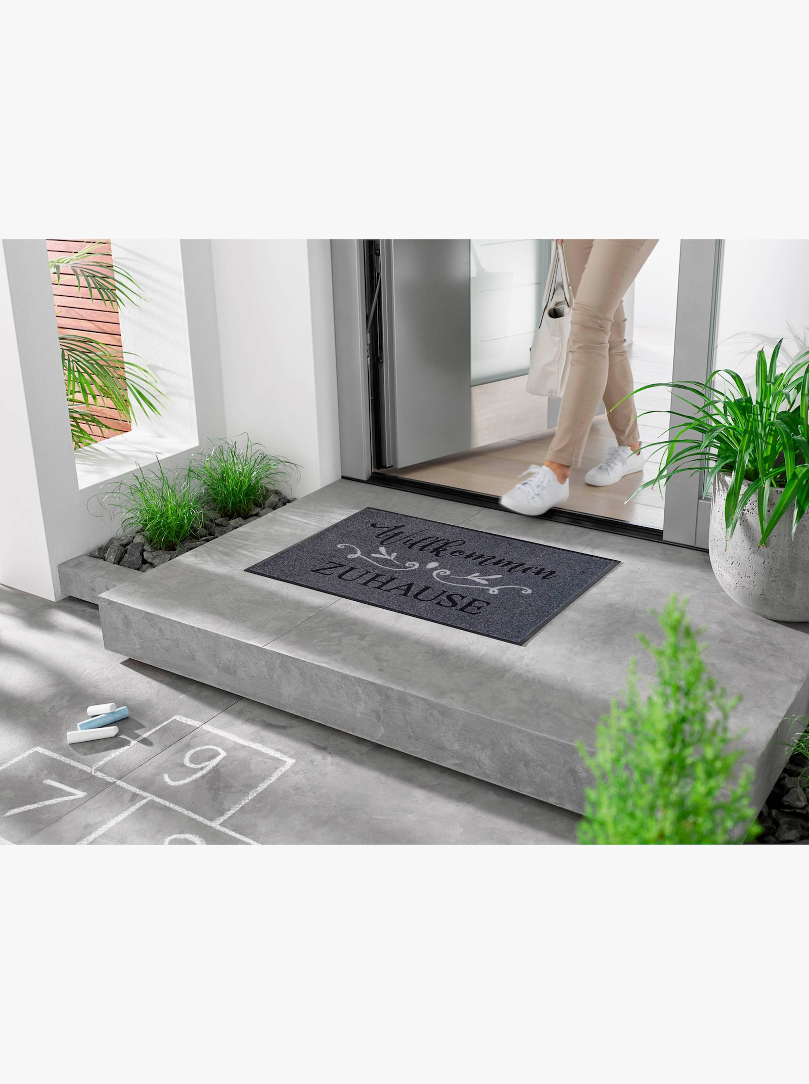 wash+dry by Kleen-Tex Fußmatte - anthrazit