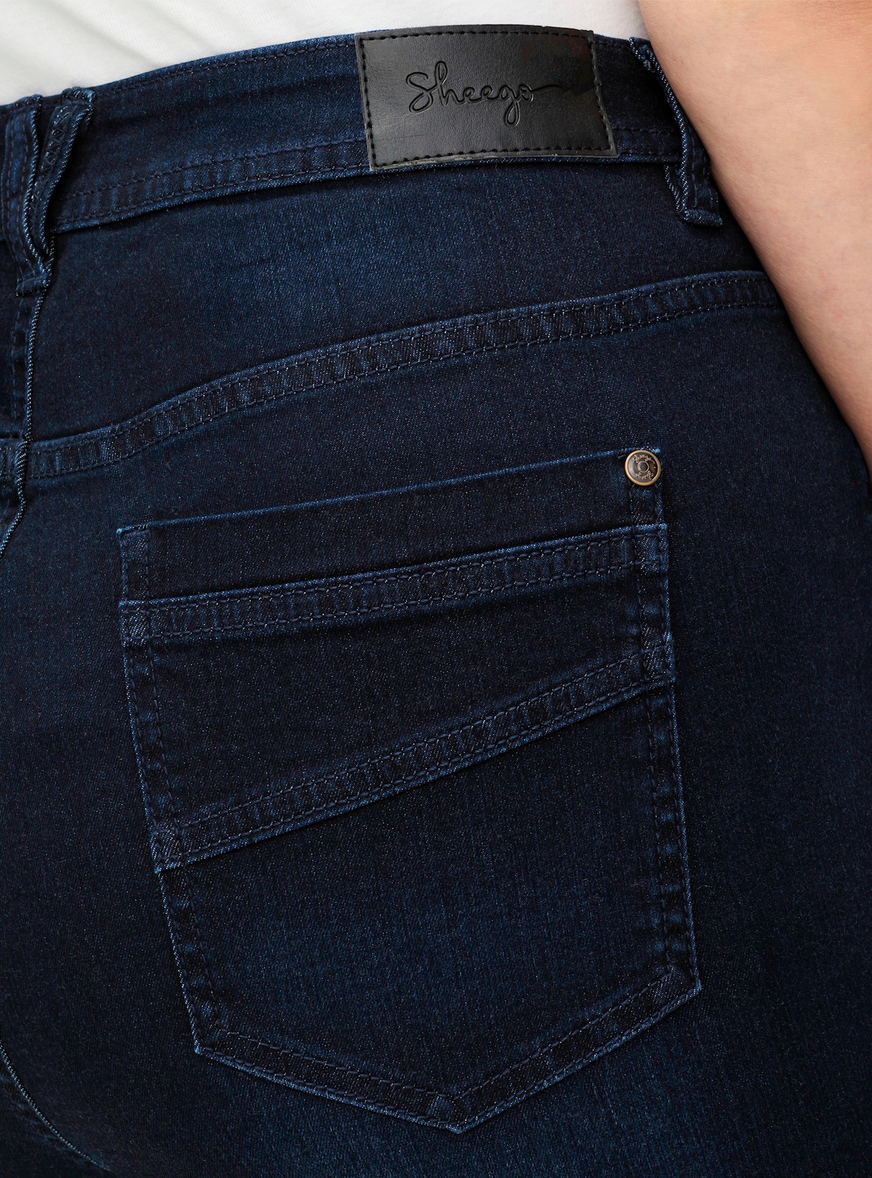 sheego Stretch-Jeans - dark blue denim