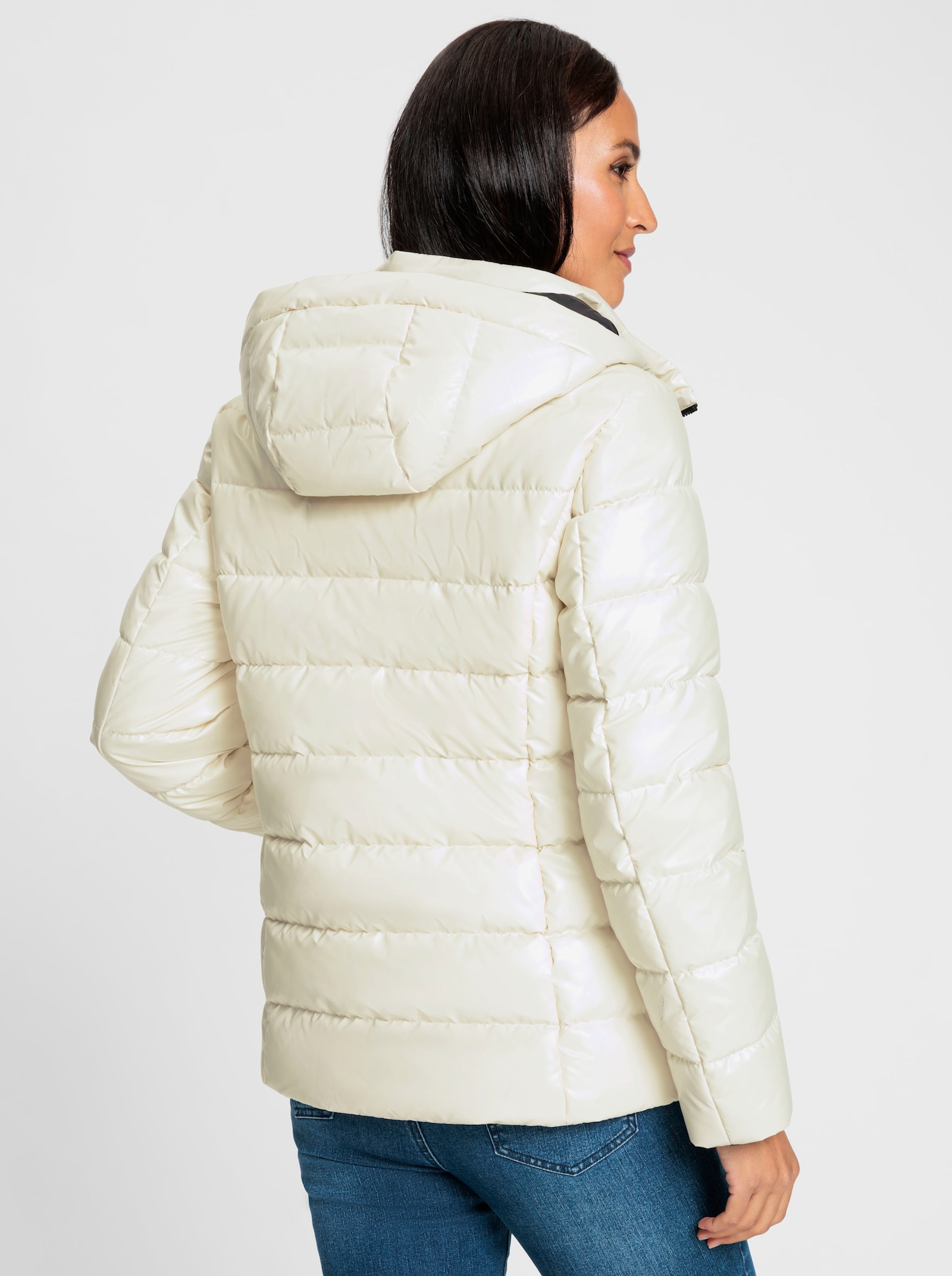 heine Veste matelassée à capuche doublée - couleur ivoire