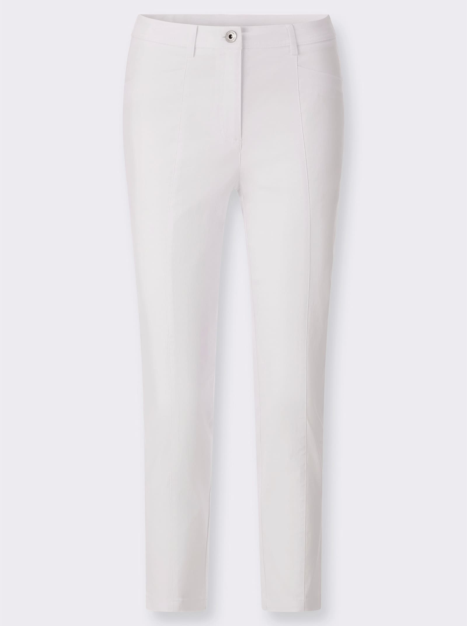 7/8-Hose mit rückwärtigem Dehnbund - weiß