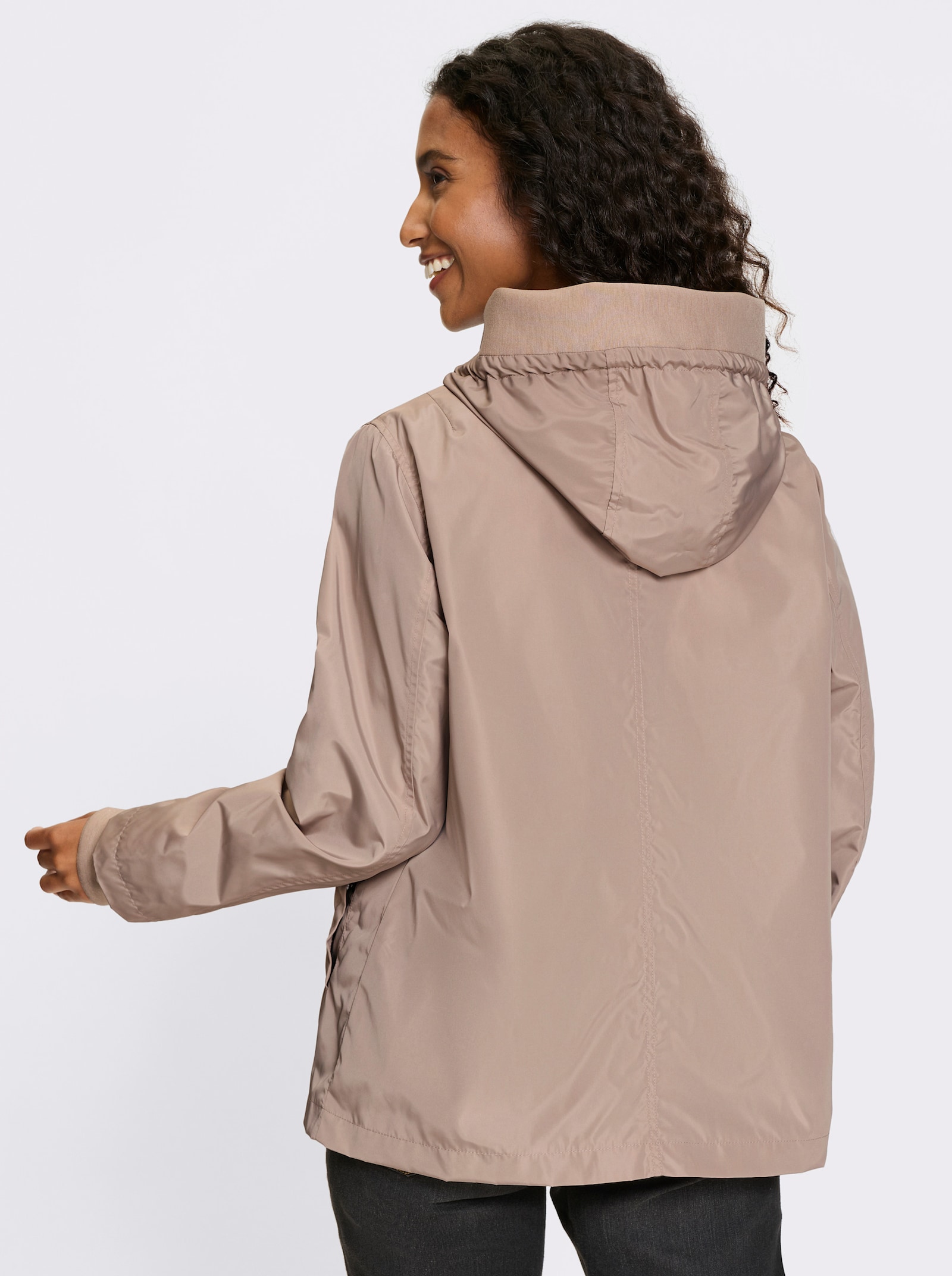 heine Freizeitjacke mit Kapuze - sesam