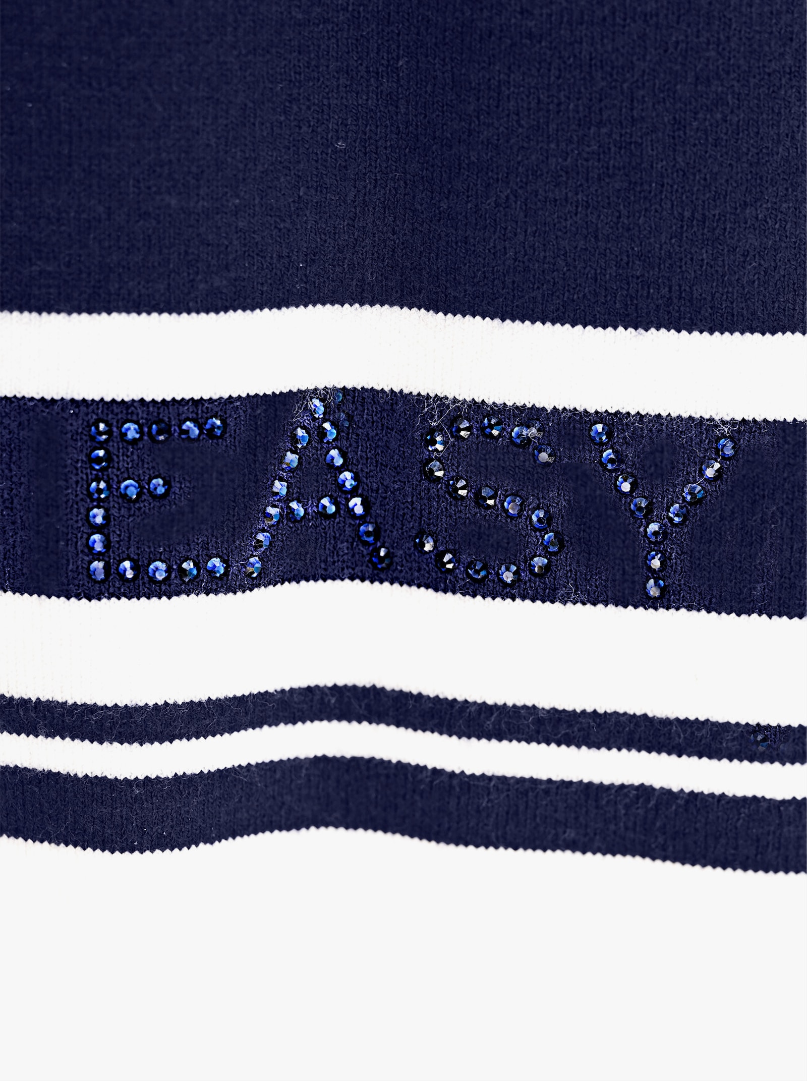 heine Langarm-Pullover mit Glitzer-Effekten - marine-ecru-gemustert