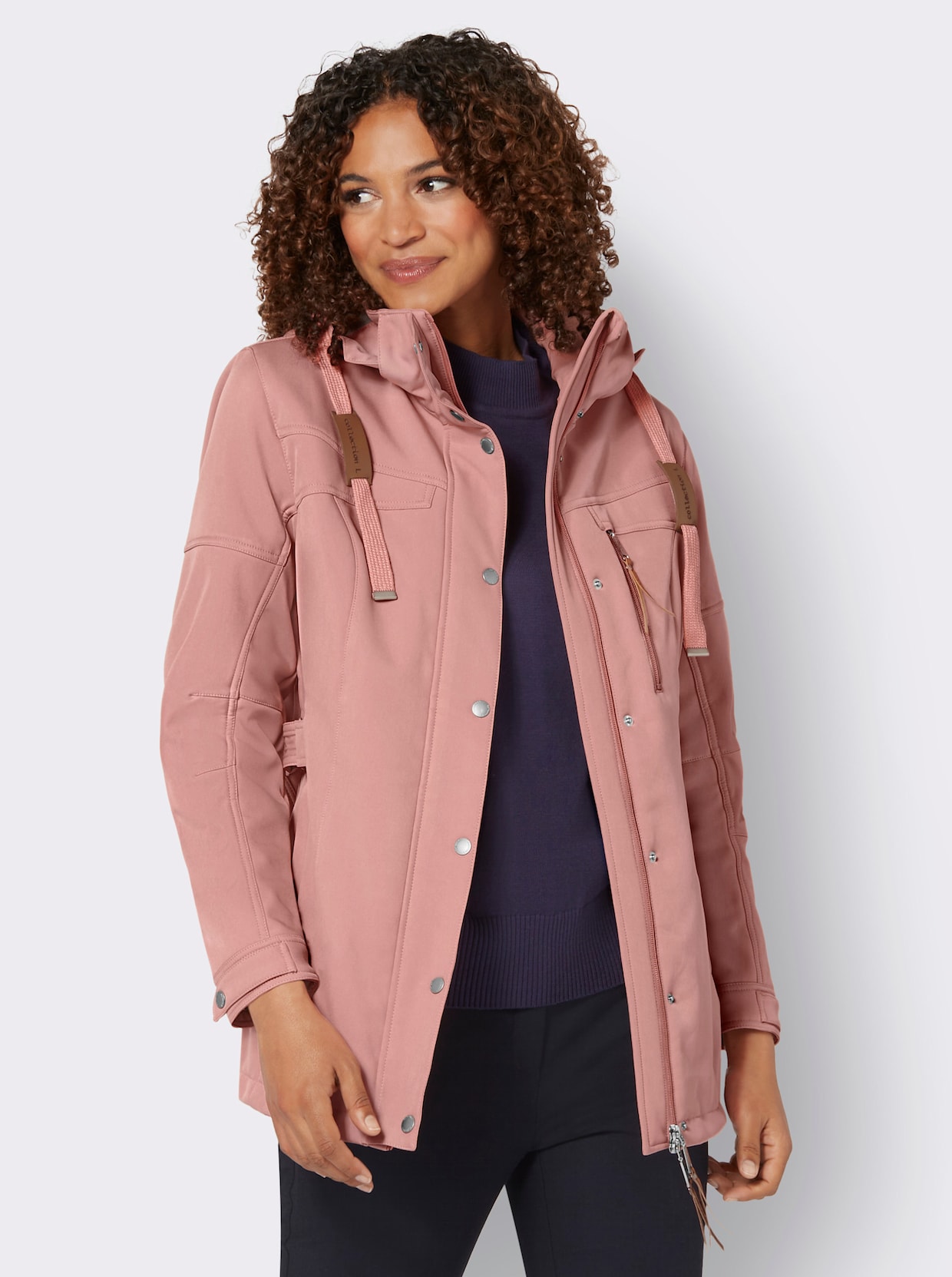 Softshell-Jacke - rosenholz