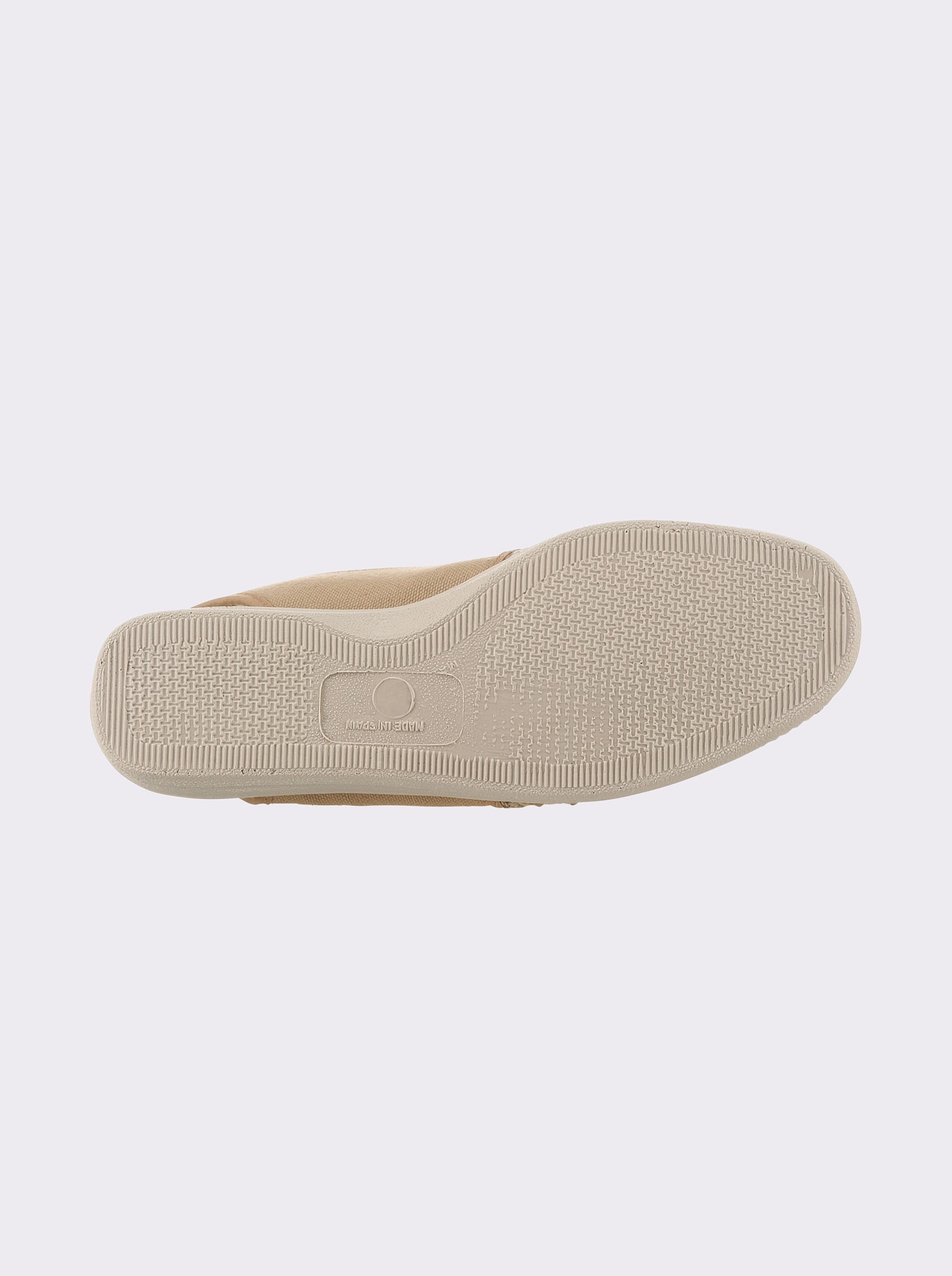 Slipper mit Streifen-Muster - vanille