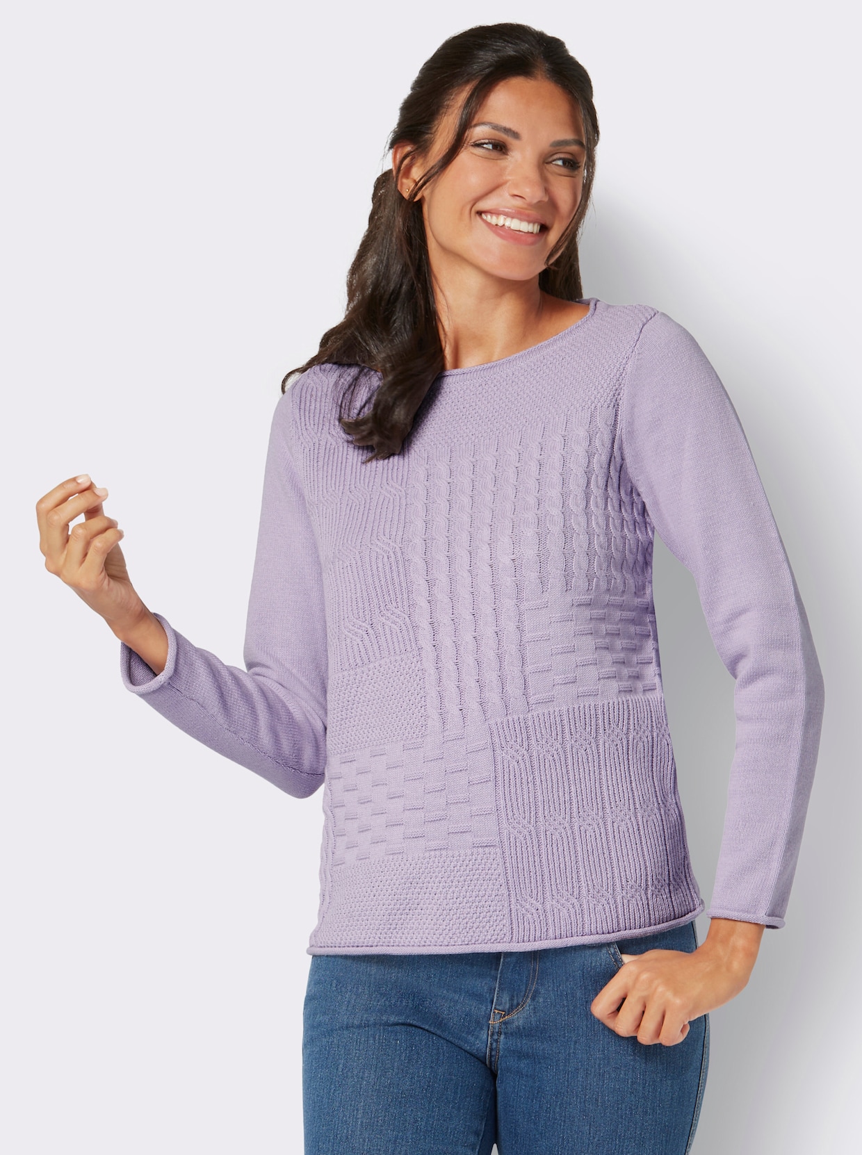 Pullover met lange mouwen - lila