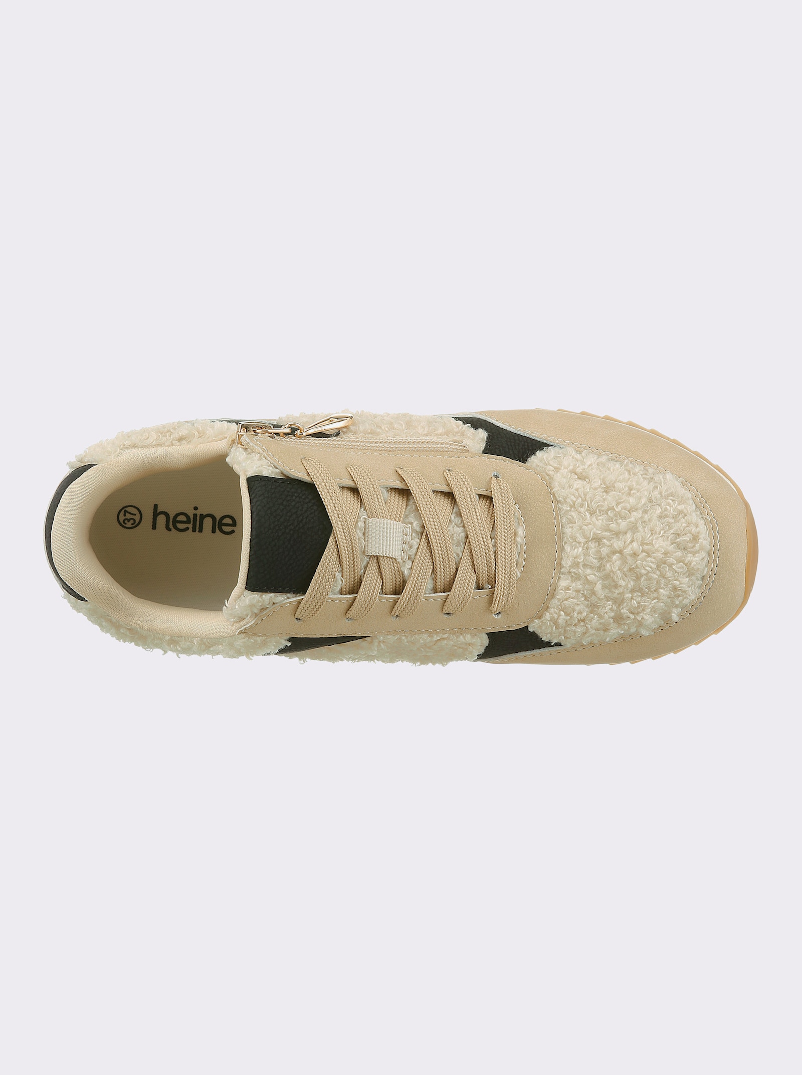 heine Sneaker - sand-schwarz