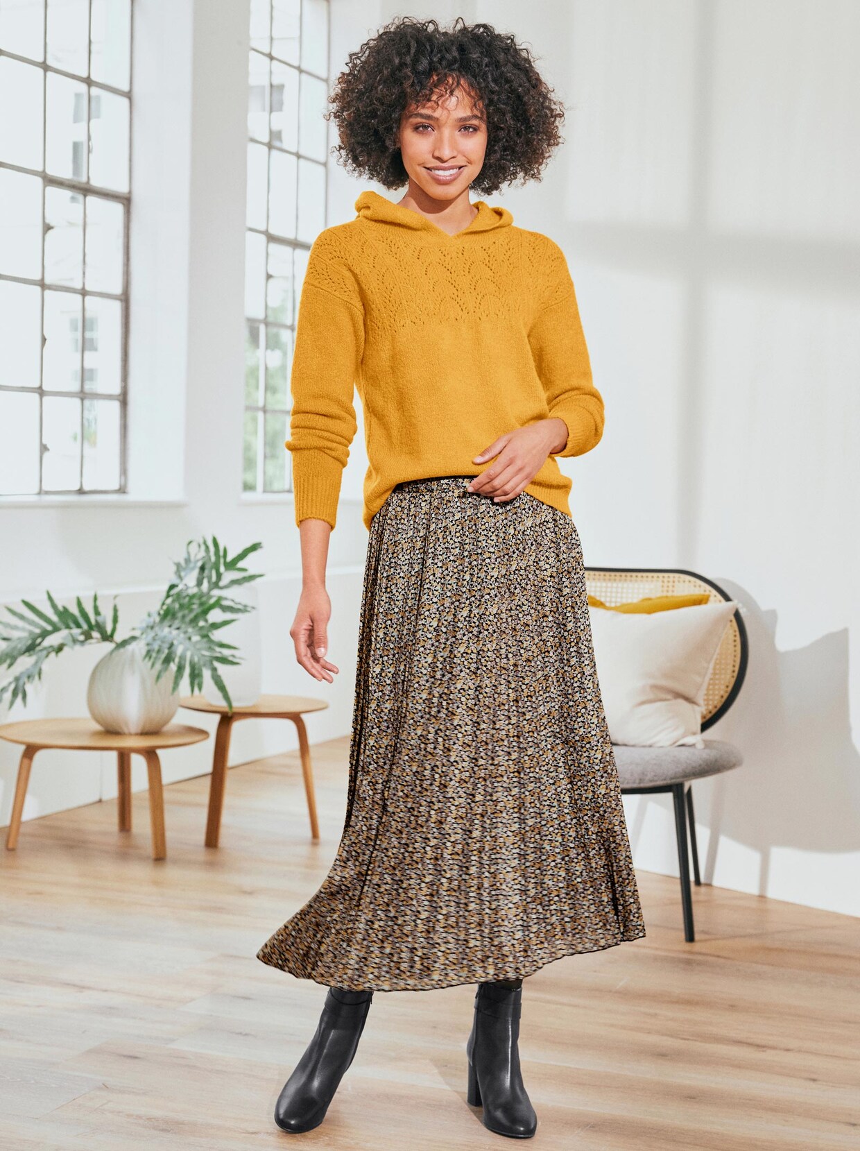 Linea Tesini Pullover - ocker