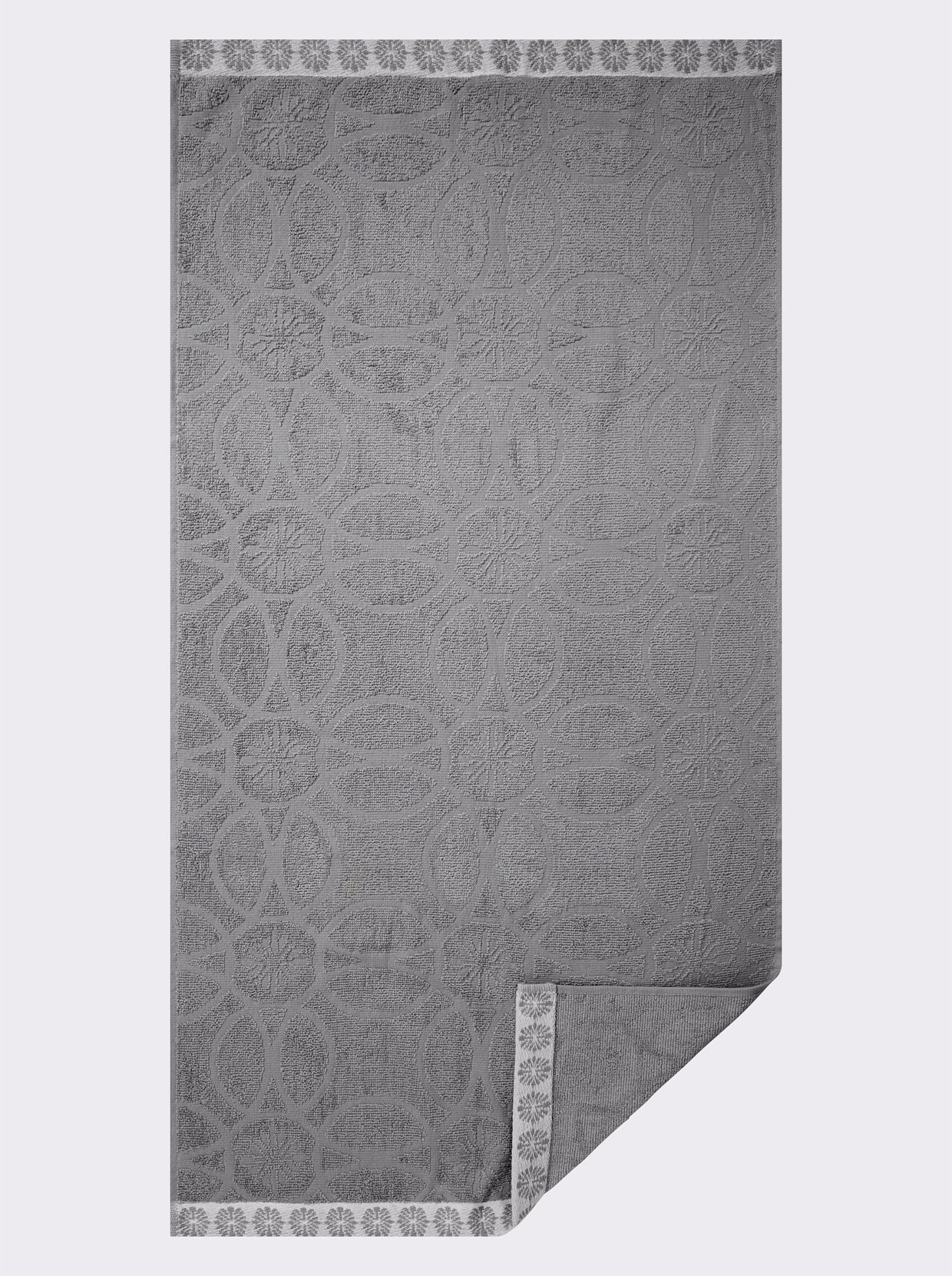 wäschepur Handdoek - steengrijs