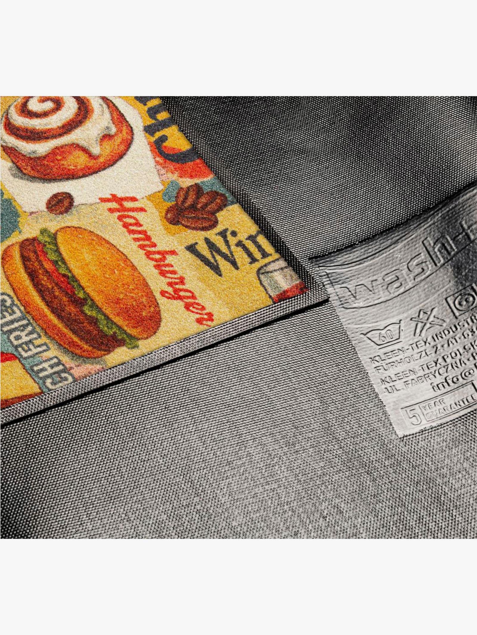 wash+dry by Kleen-Tex Fußmatte - terra-gelb