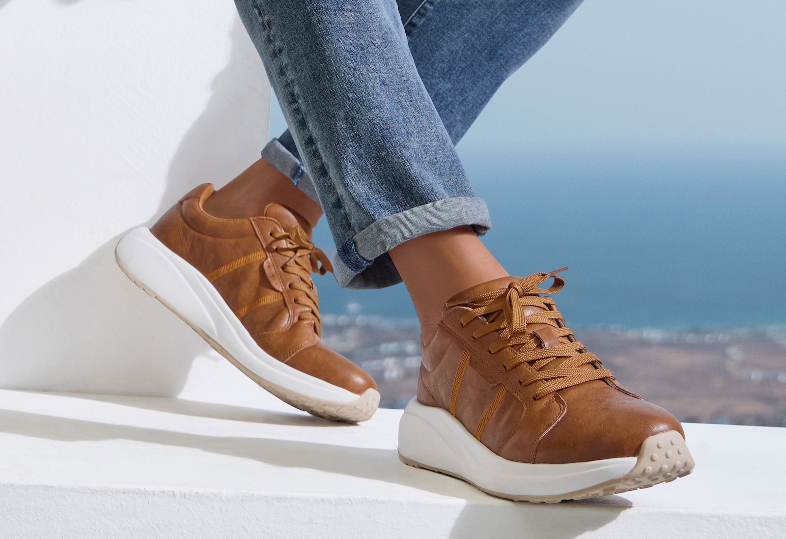 John Devin Sneaker - camelfarben