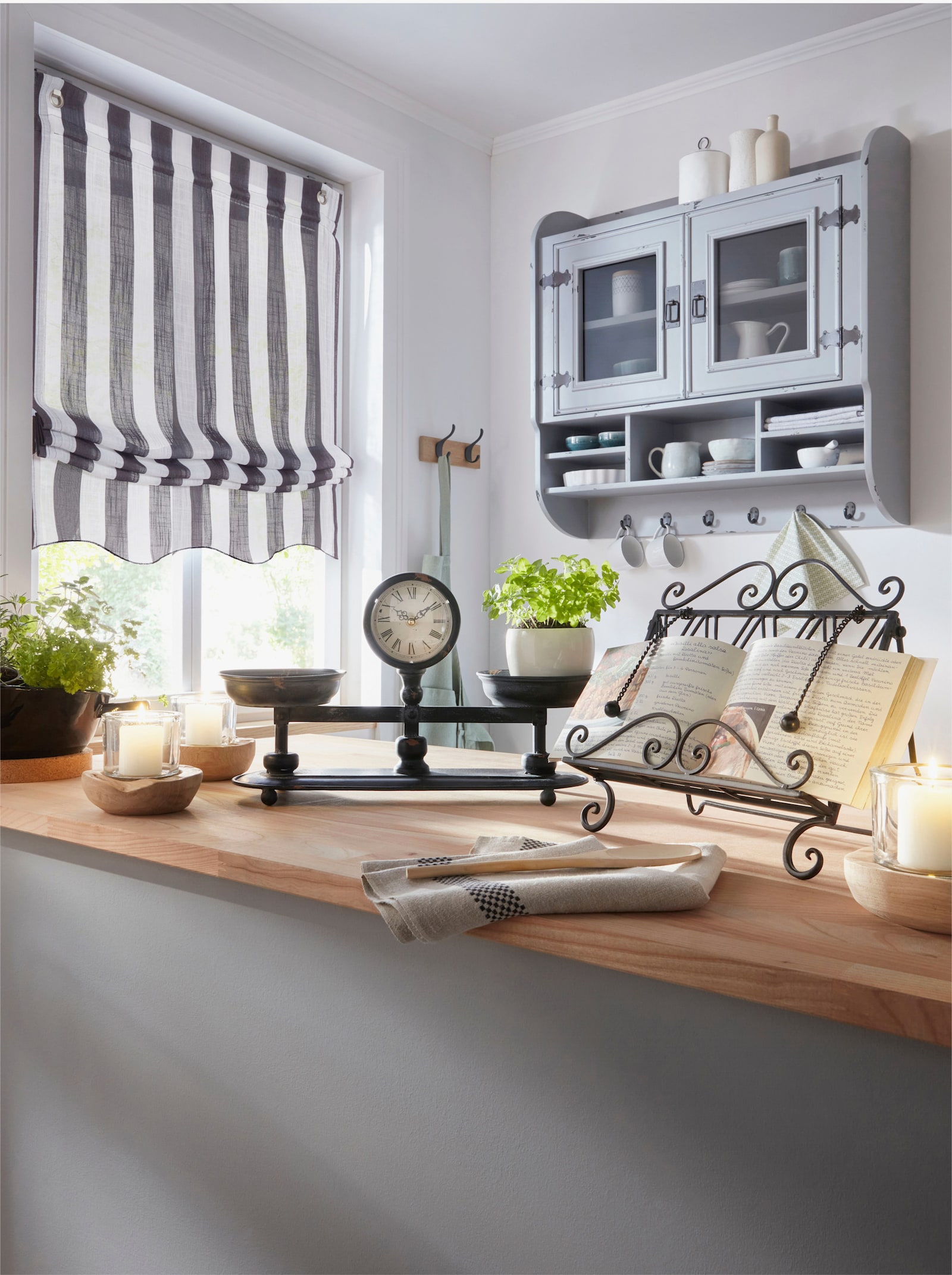 heine home Raffrollo - schwarz-weiß