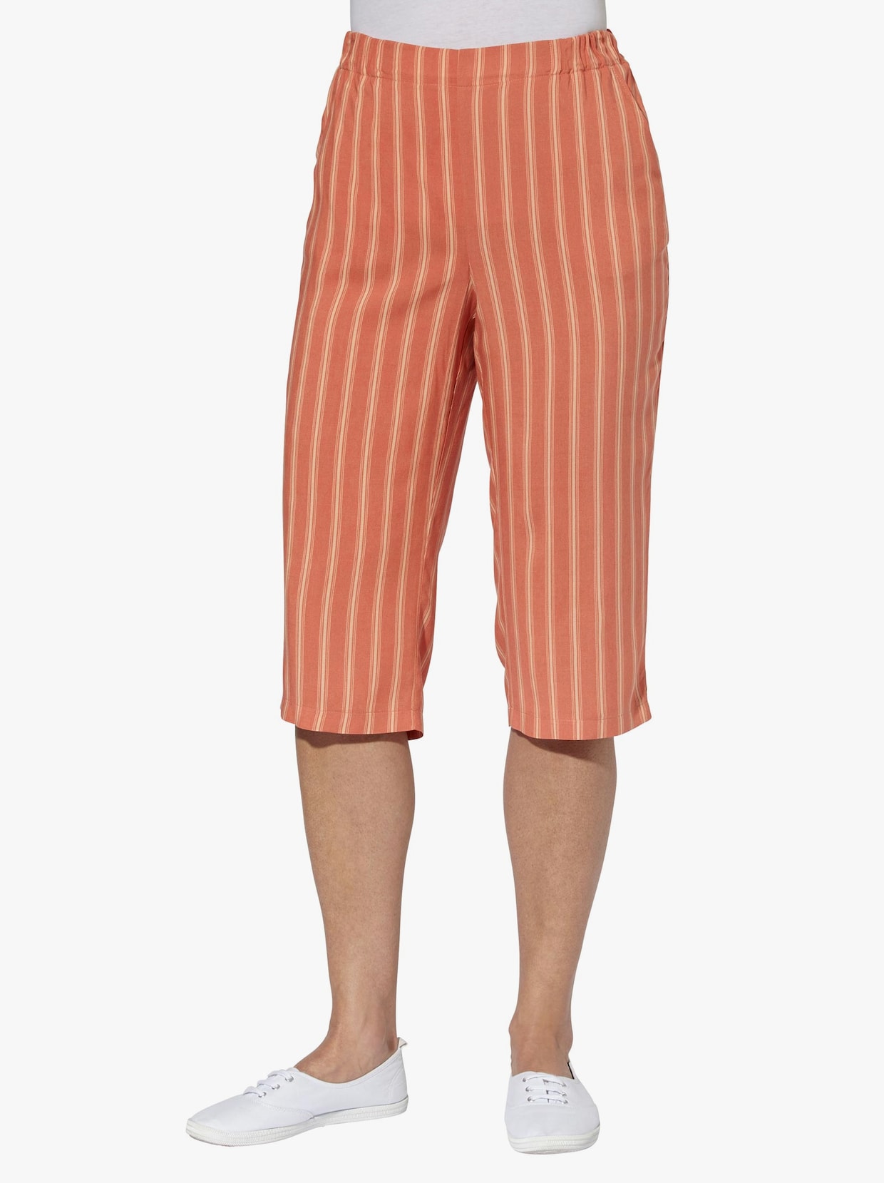 Bermudas - papaya-gestreift