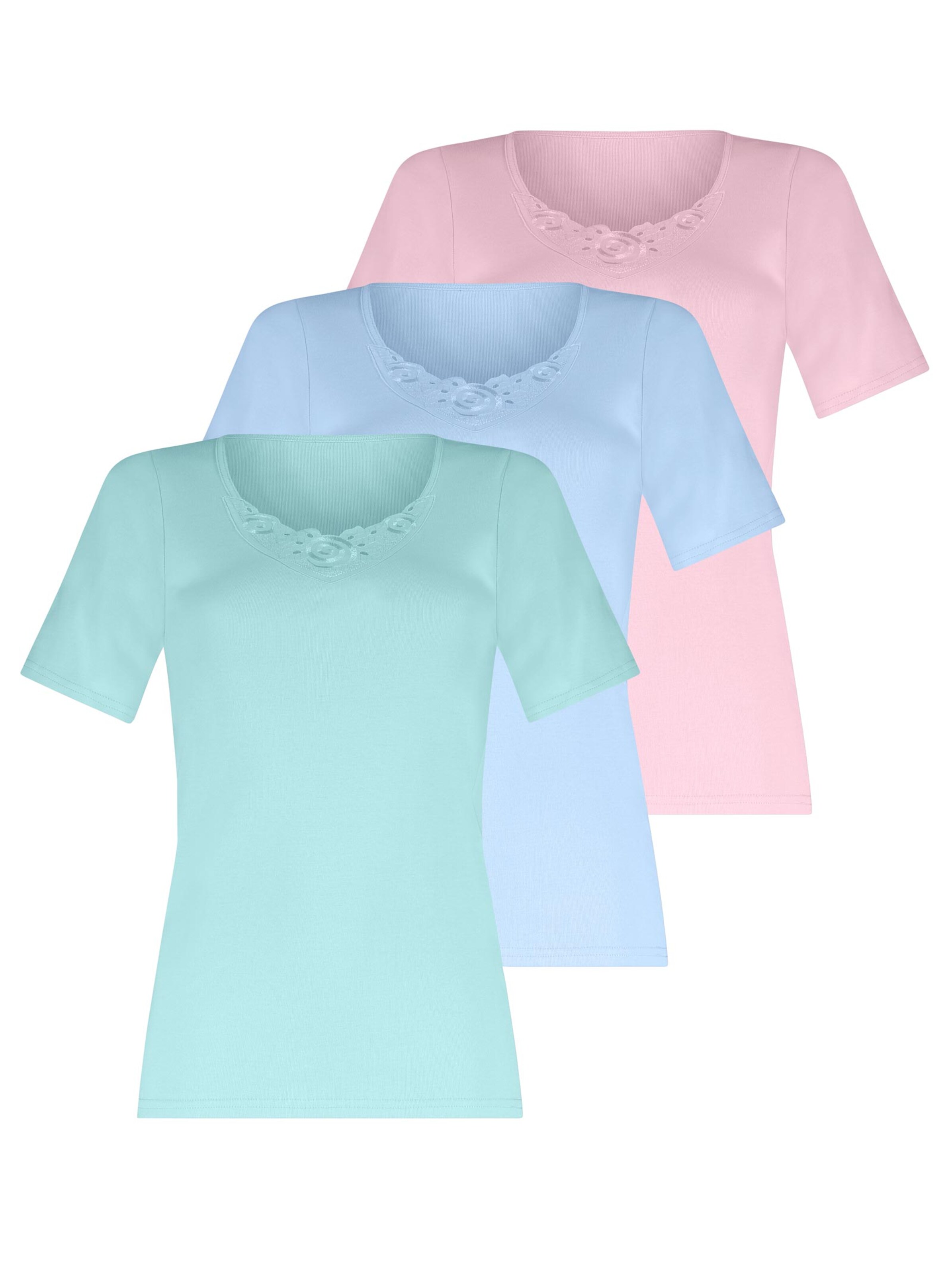 wäschepur Spenzer - rosé + bleu + mint