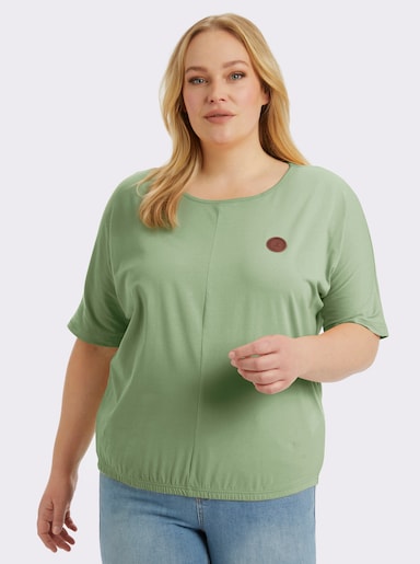 Kurzarmshirt mit Fledermausärmeln - eucalyptus