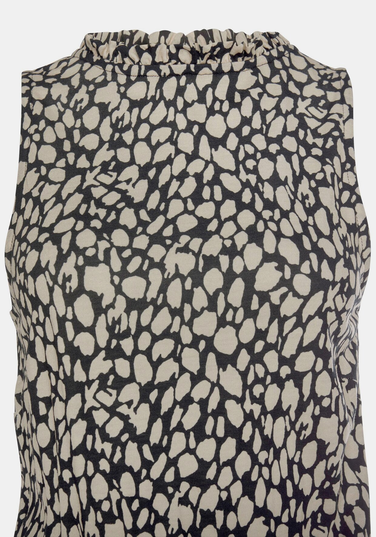 LASCANA Jerseykleid - schwarz-beige-bedruckt