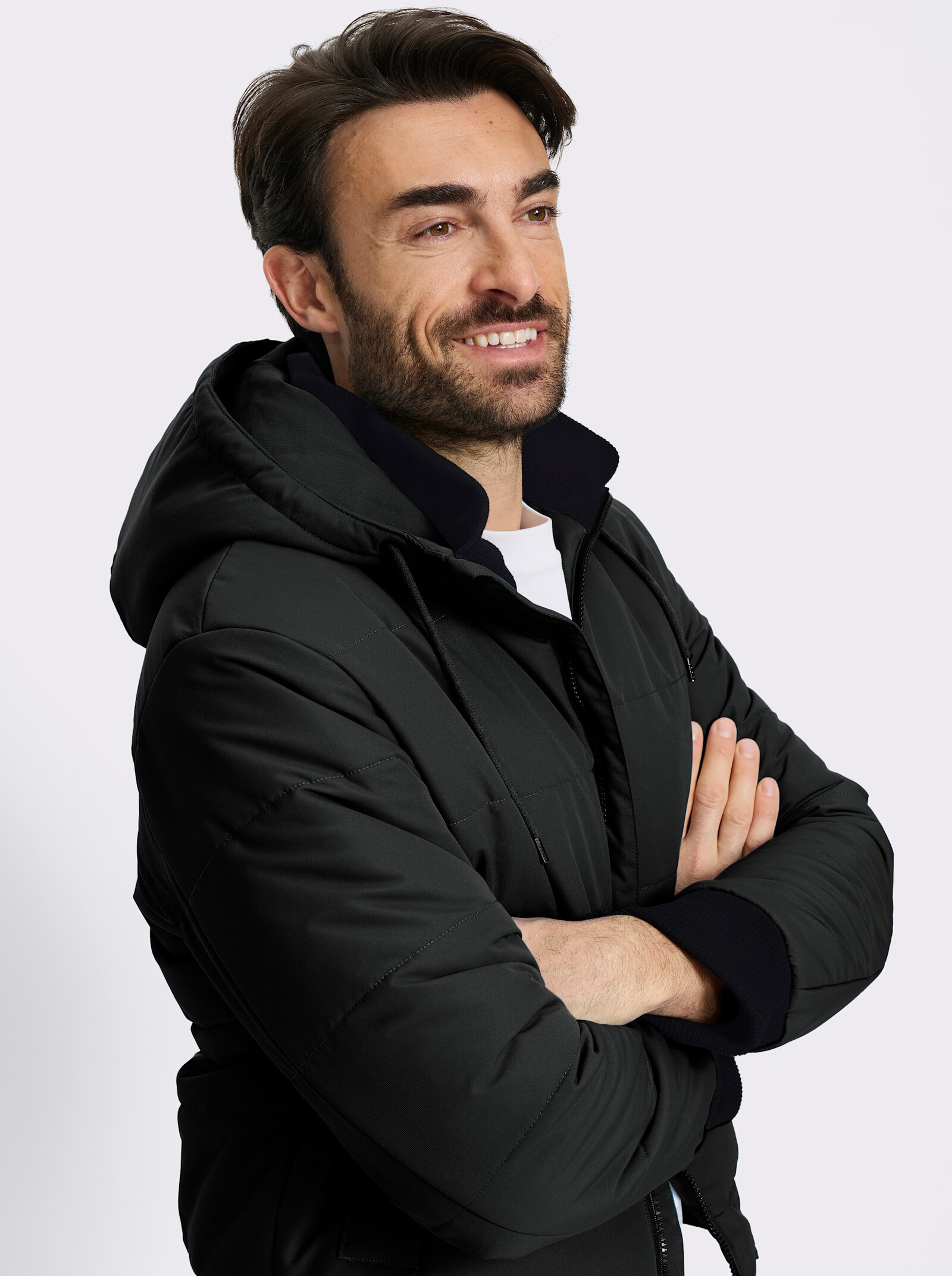 Catamaran Steppjacke in Blousonform - schwarz