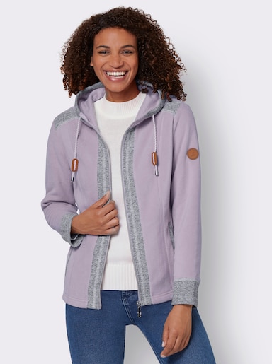 Fleece-Jacke - flieder