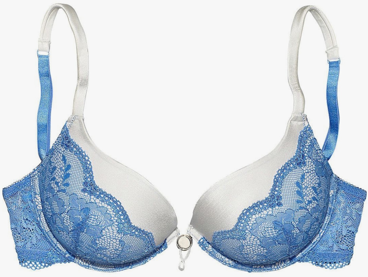 LASCANA Push-up-BH - creme-blau