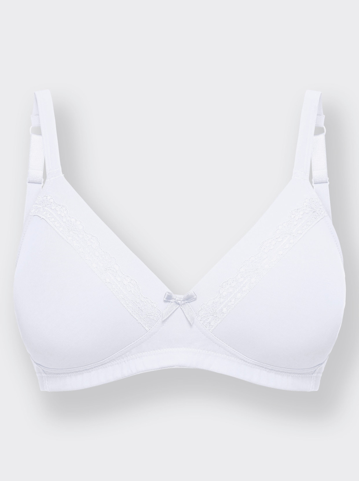 wäschepur Soutien-gorge à coques sans armatures - blanc + couleur ivoire