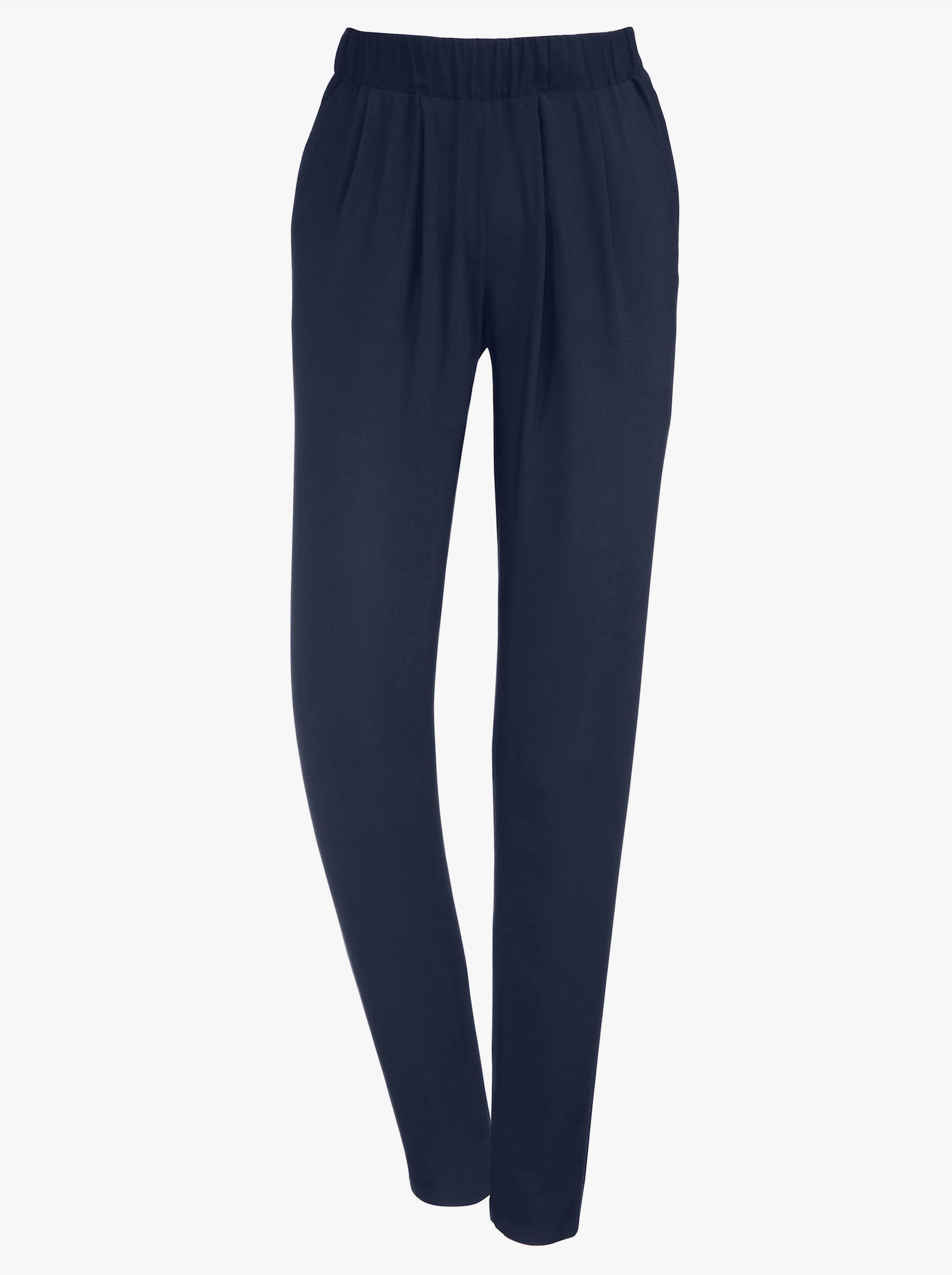 Pantalon à ceinture élastique - marine