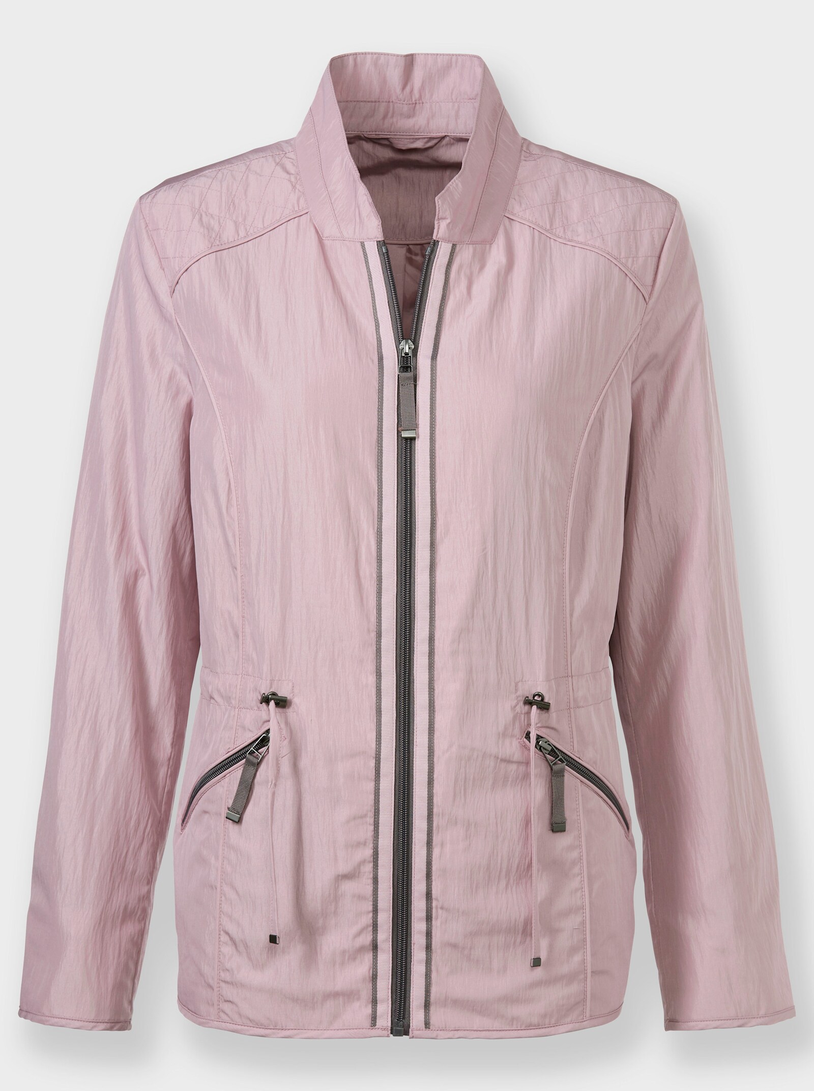 Steppjacke mit Tunnelzug zur Weitenregulierung - mauve